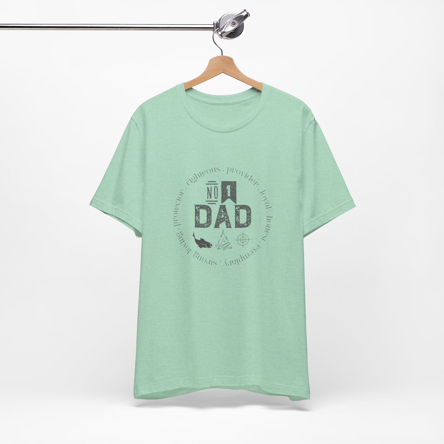 #1 dad Unisex Jersey Short Sleeve Tee