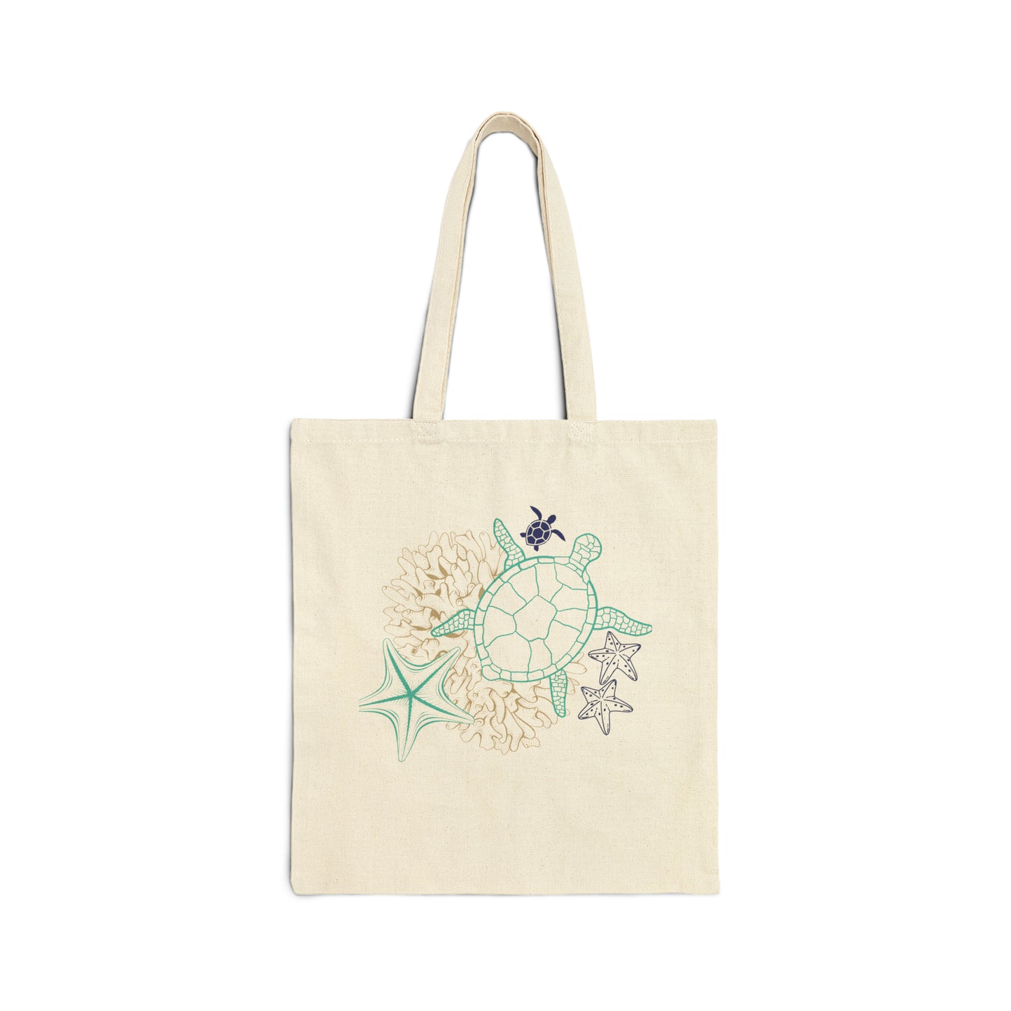 Sealife Cotton Canvas Tote Bag