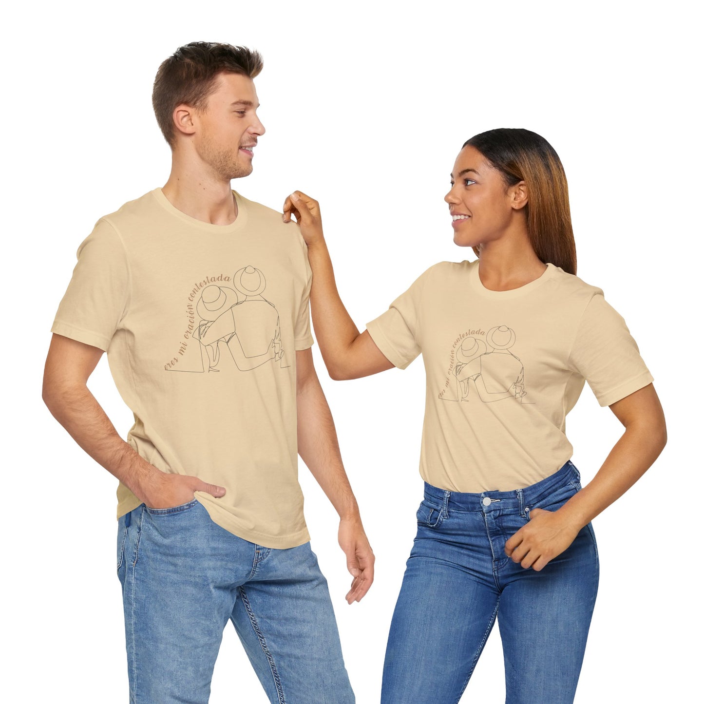 Oracion contestada Unisex Jersey Short Sleeve Tee