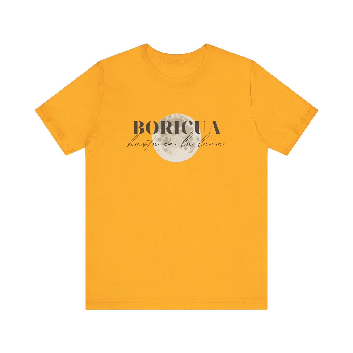 Boricua hasta en la luna Unisex Jersey Short Sleeve Tee