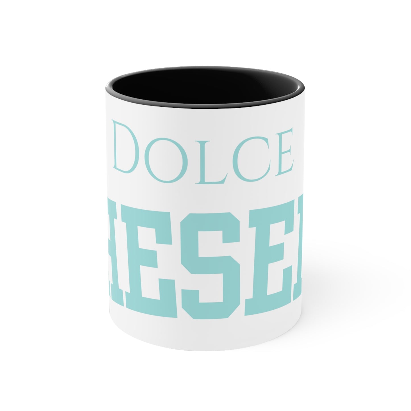 Dolce Hesed Blue Accent Coffee Mug, 11oz