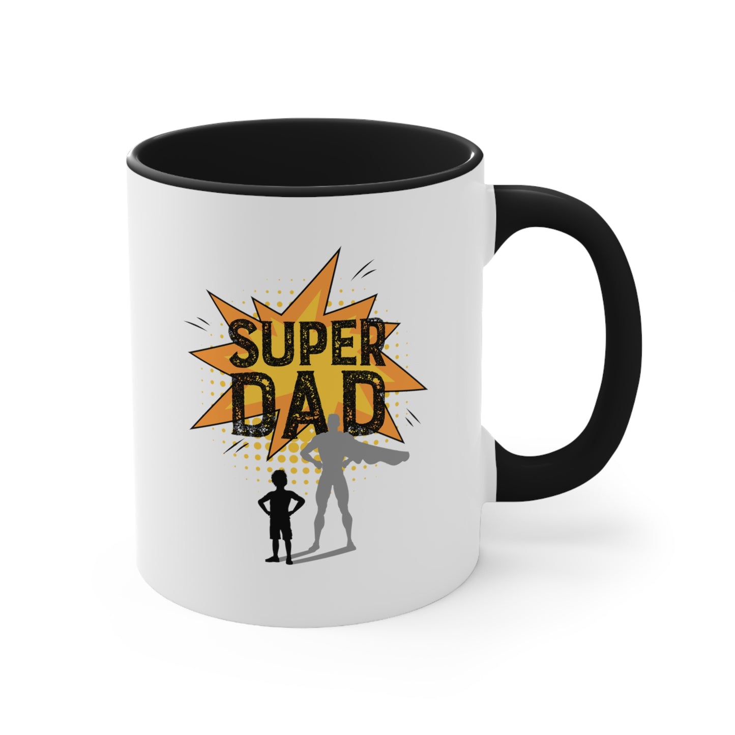 Super Dad Accent Coffee Mug, 11oz