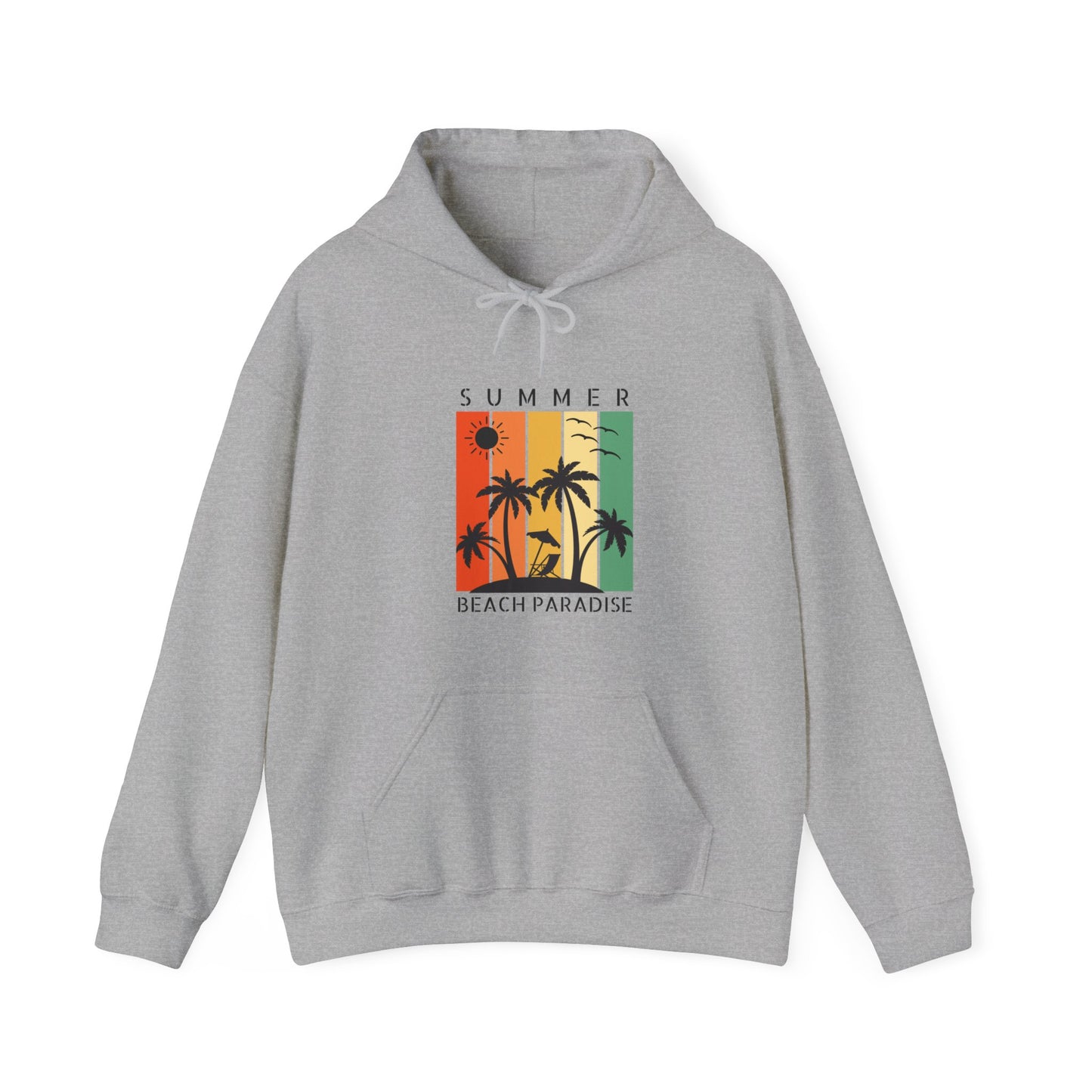 Summer Beach Paradise Unisex Hooded Sweatshirt