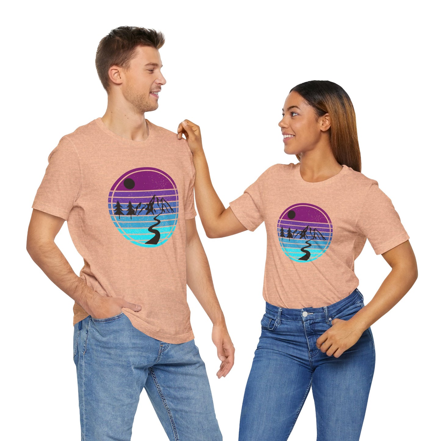 Blue Sunset Unisex Jersey Short Sleeve Tee