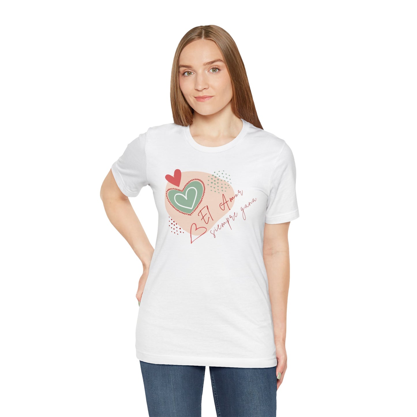 El amor siempre gana Unisex Jersey Short Sleeve Tee