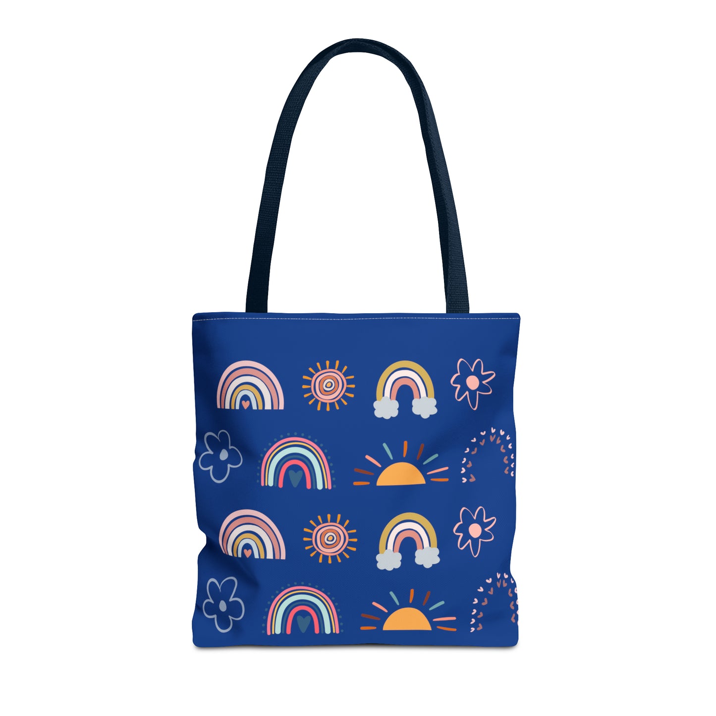 Rainbow, Sun and Flower (B) Tote Bag