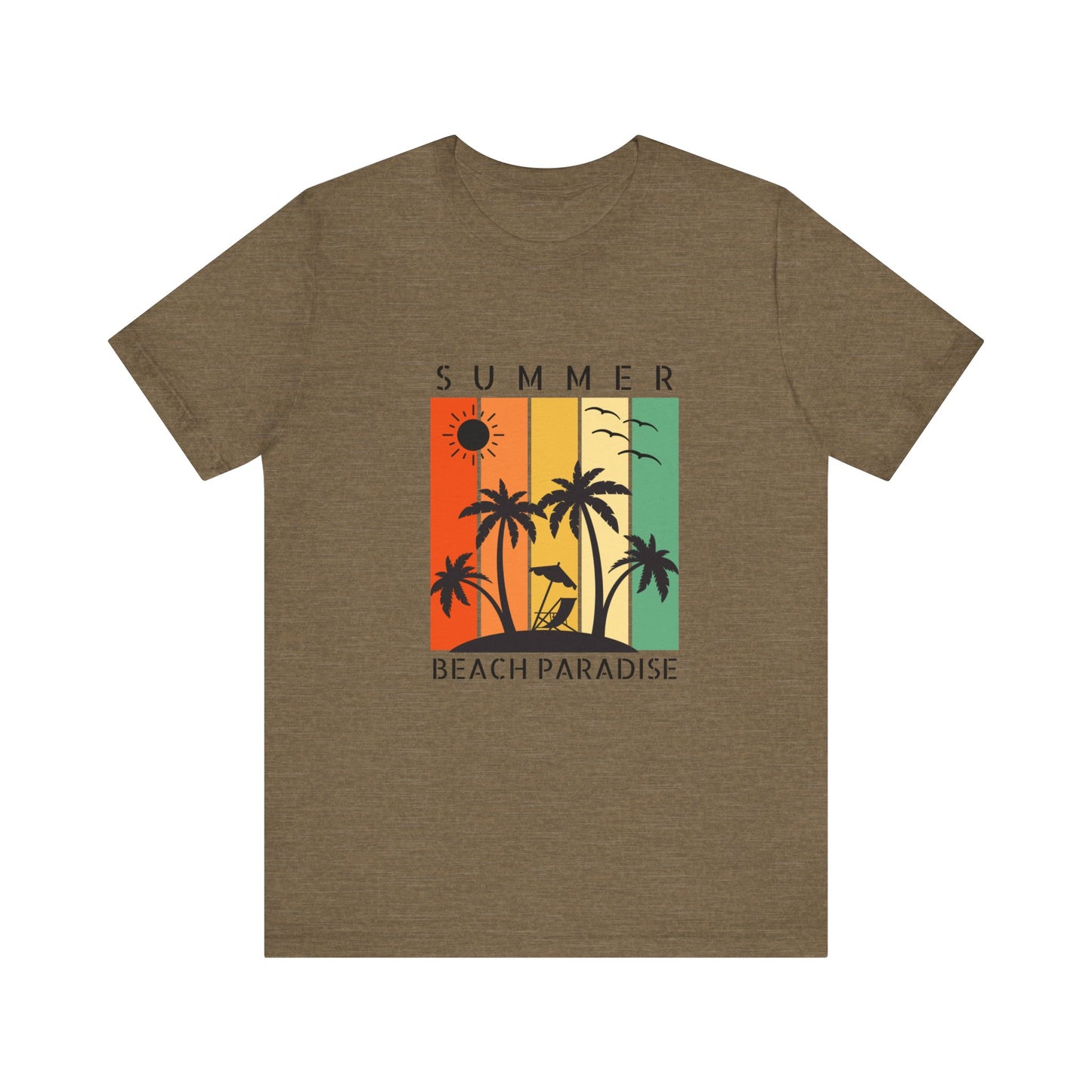 Summer beach paradise Unisex Jersey Short Sleeve Tee