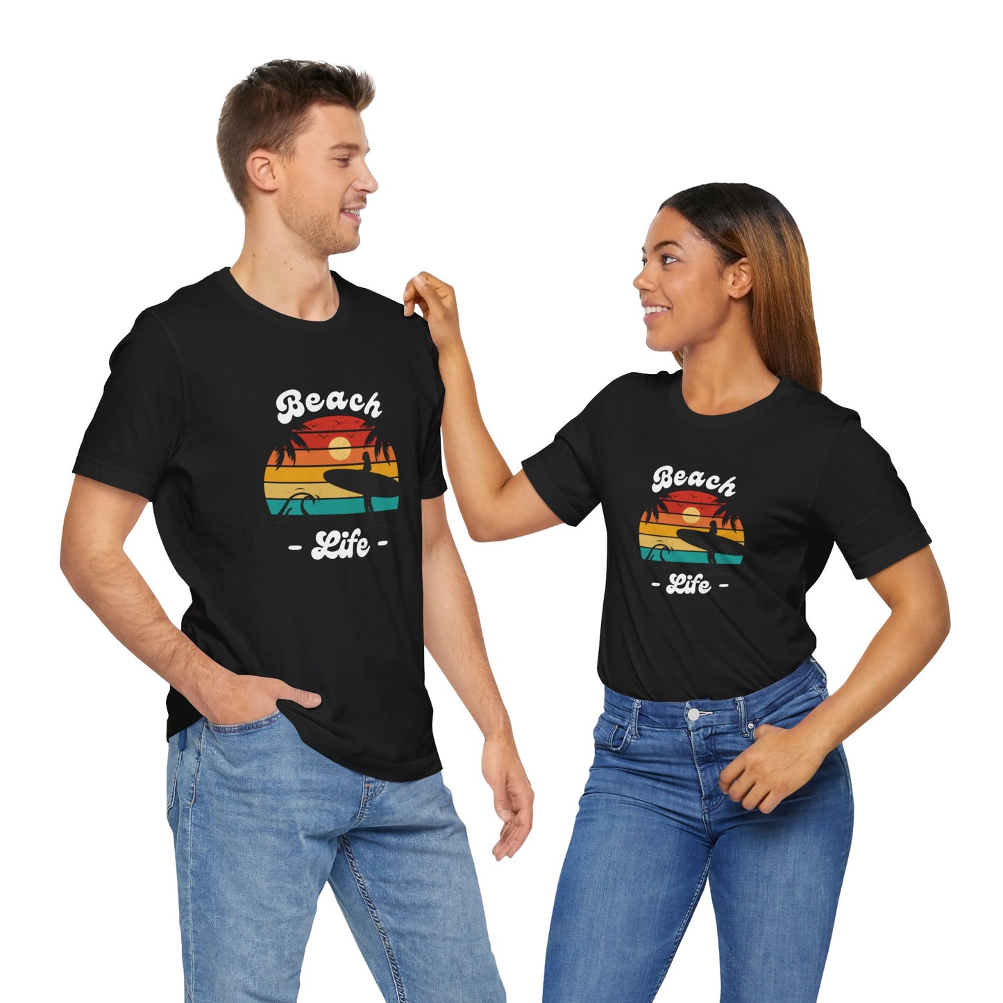 Beach life sunset Unisex Jersey Short Sleeve Tee