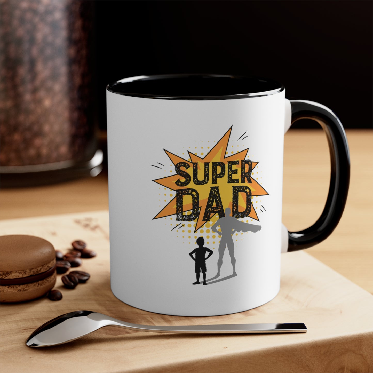 Super Dad Accent Coffee Mug, 11oz