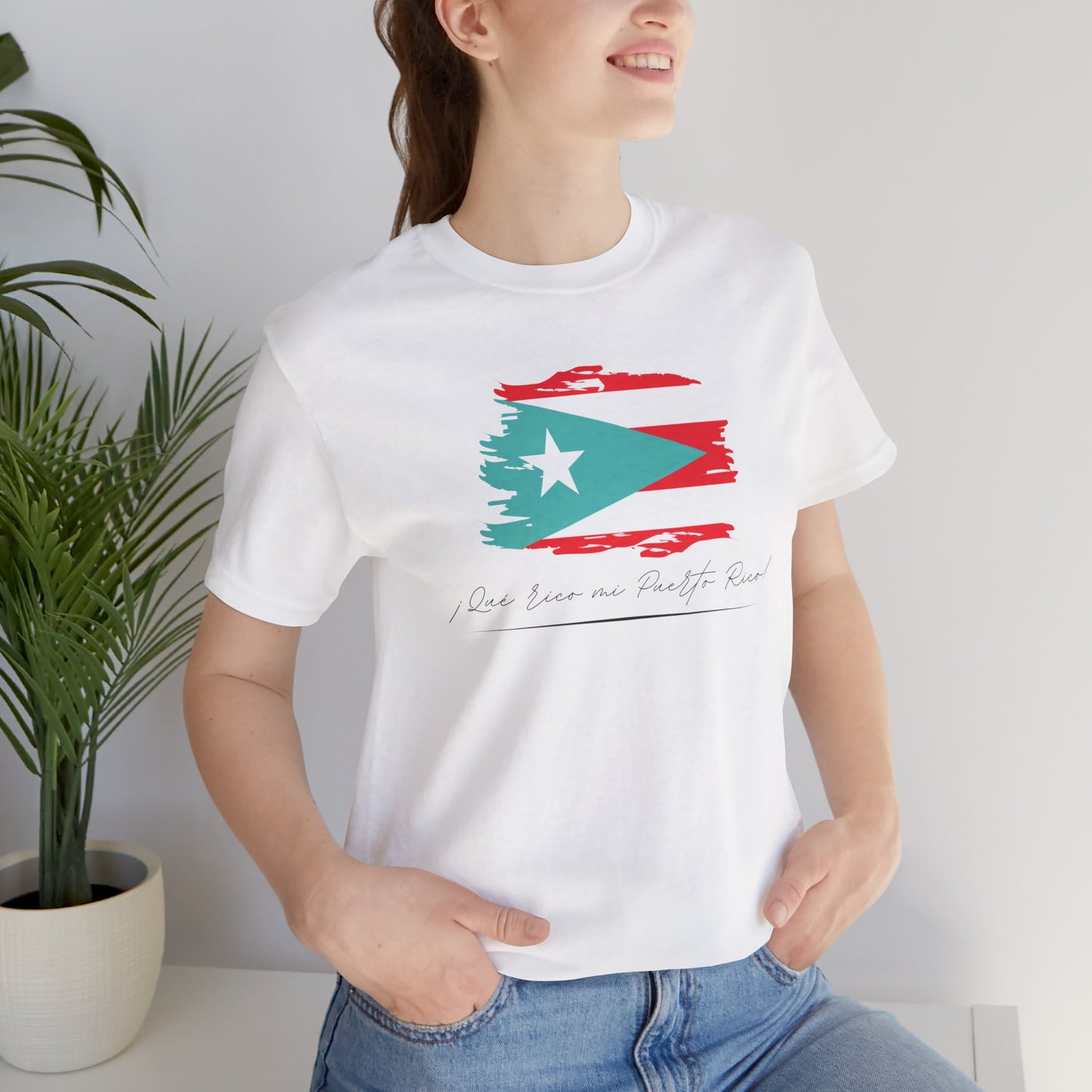 Que rico es mi Puerto Rico Unisex Jersey Short Sleeve Tee