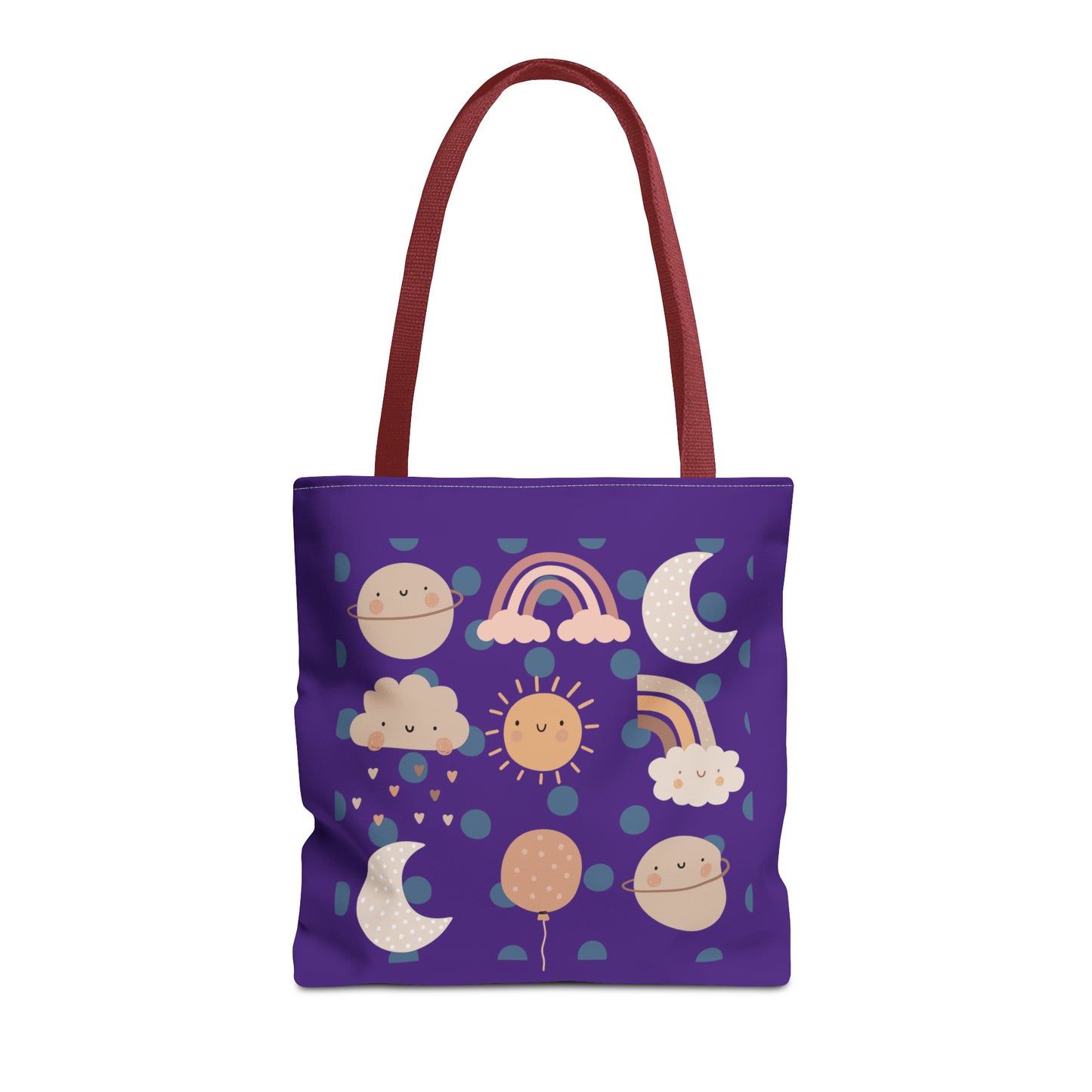 Rainbow, Sun and Moon (P) Tote Bag