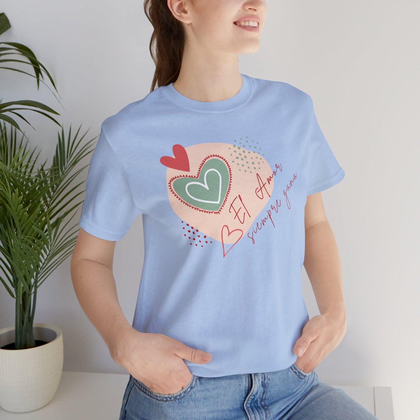 El amor siempre gana Unisex Jersey Short Sleeve Tee