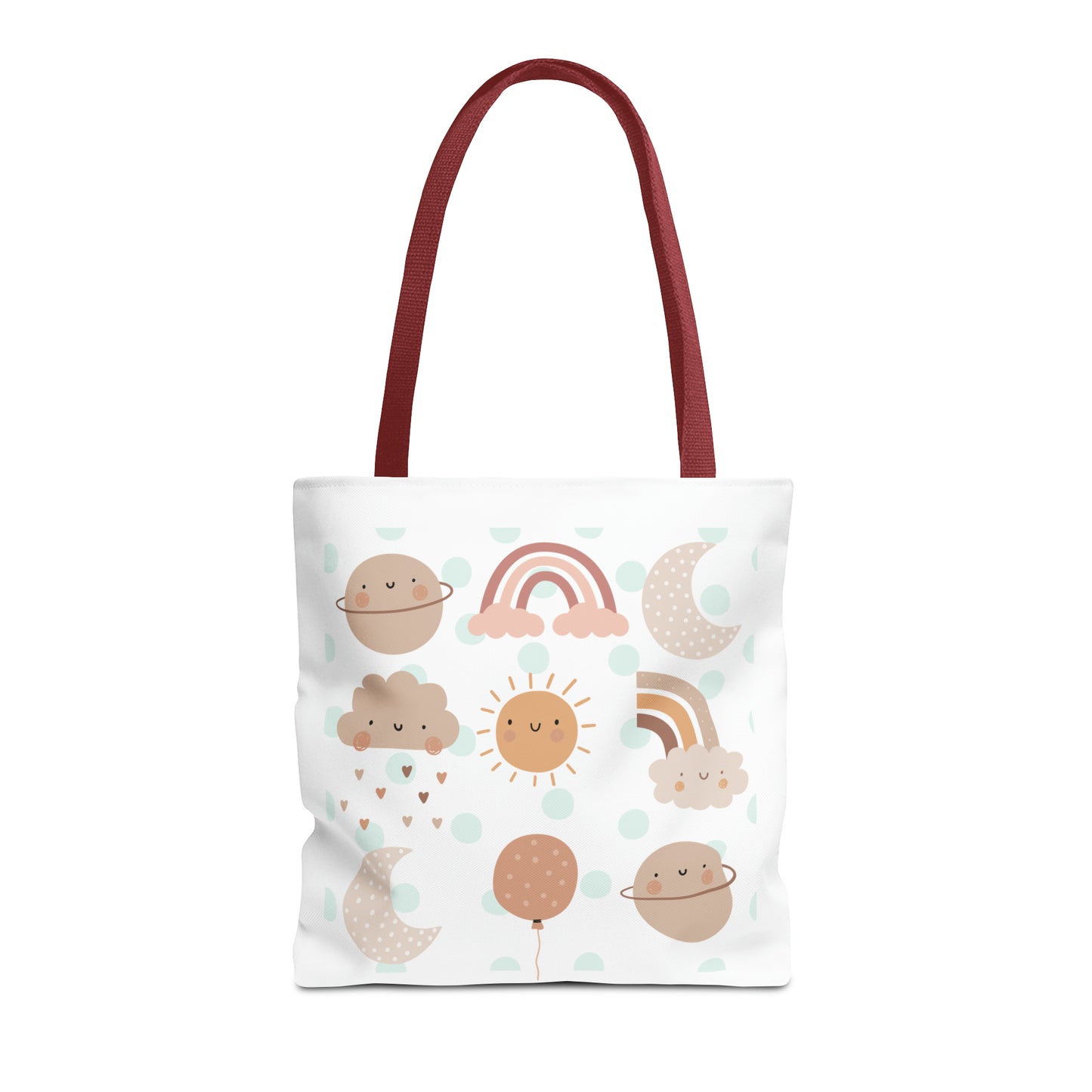 Rainbow, Sun and Moon (W) Tote Bag