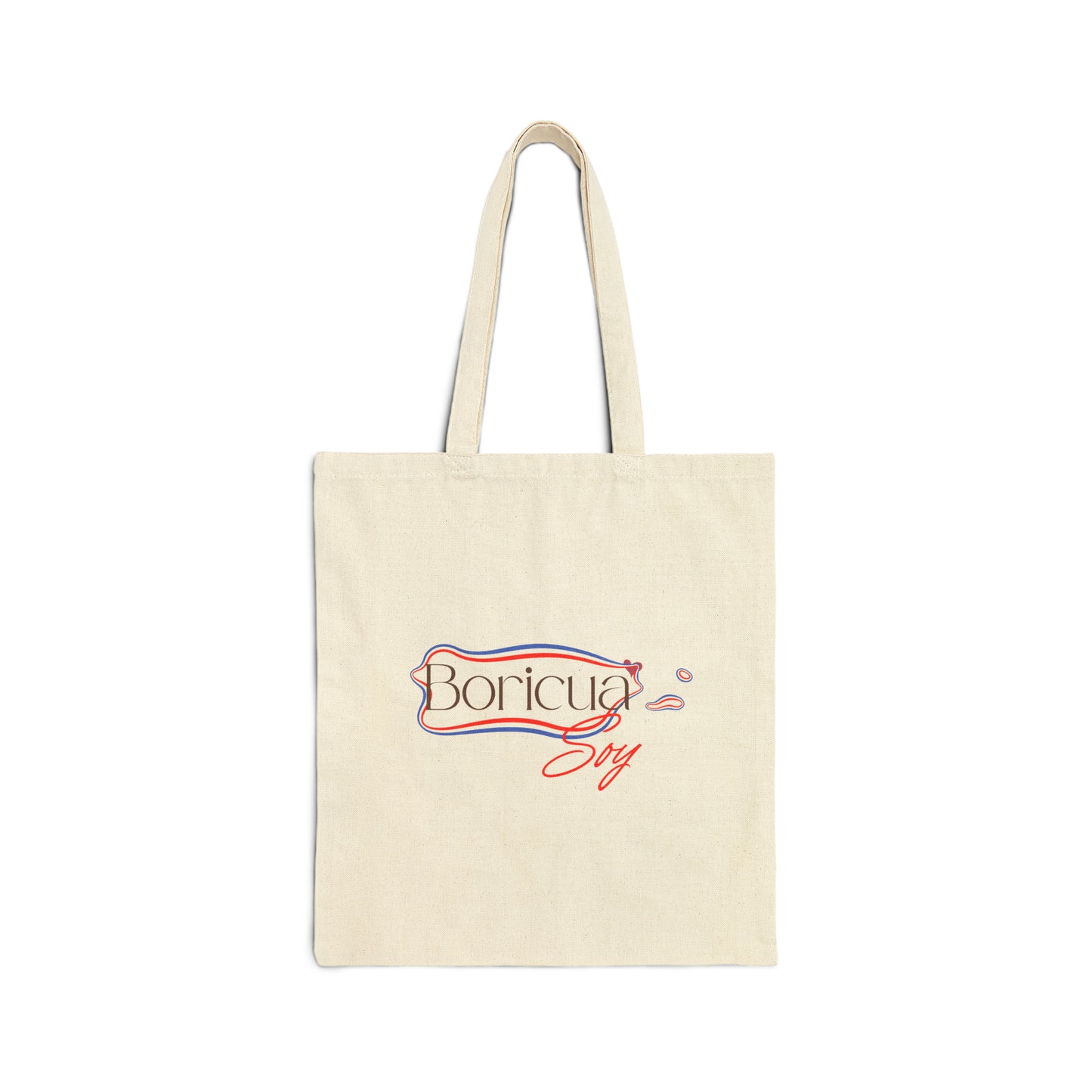 Boricua Soy Cotton Canvas Tote Bag