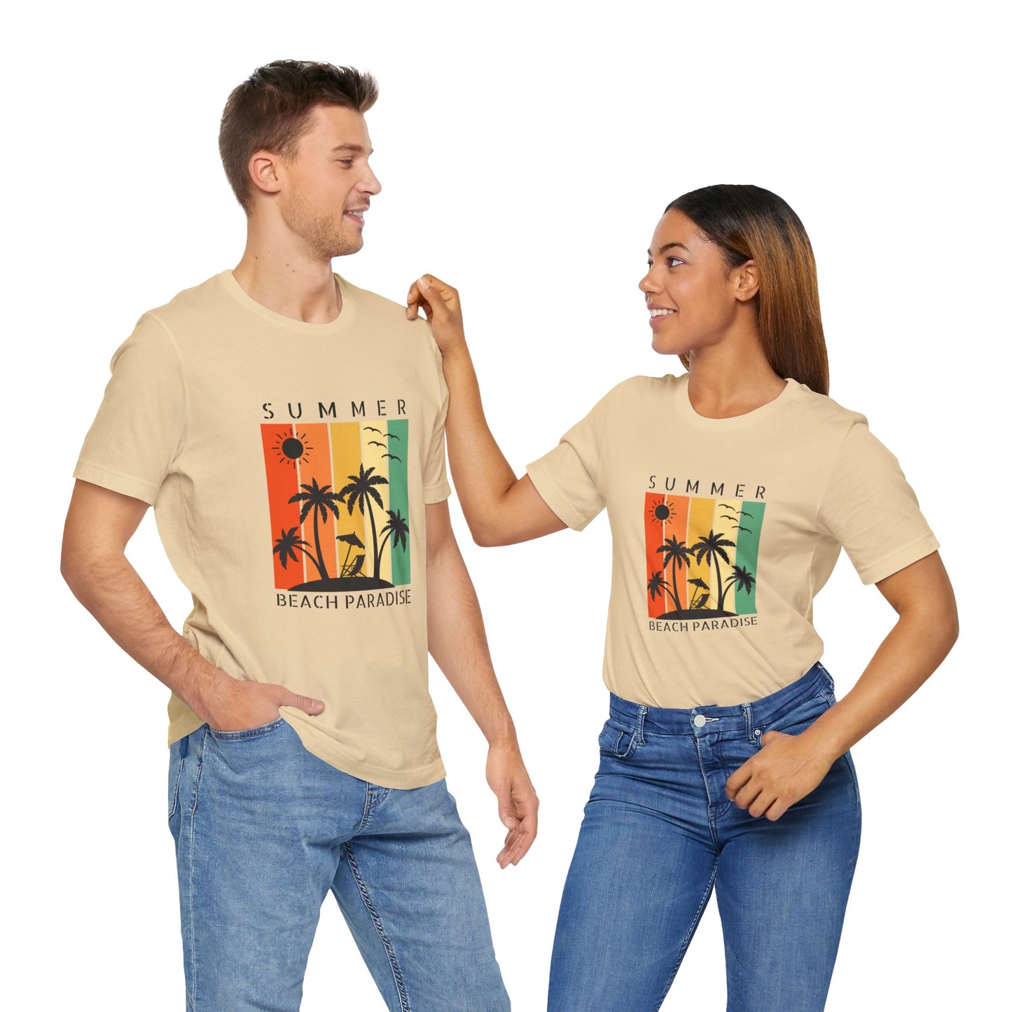 Summer beach paradise Unisex Jersey Short Sleeve Tee