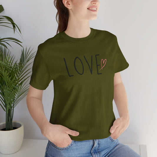 Love Unisex Jersey Short Sleeve Tee