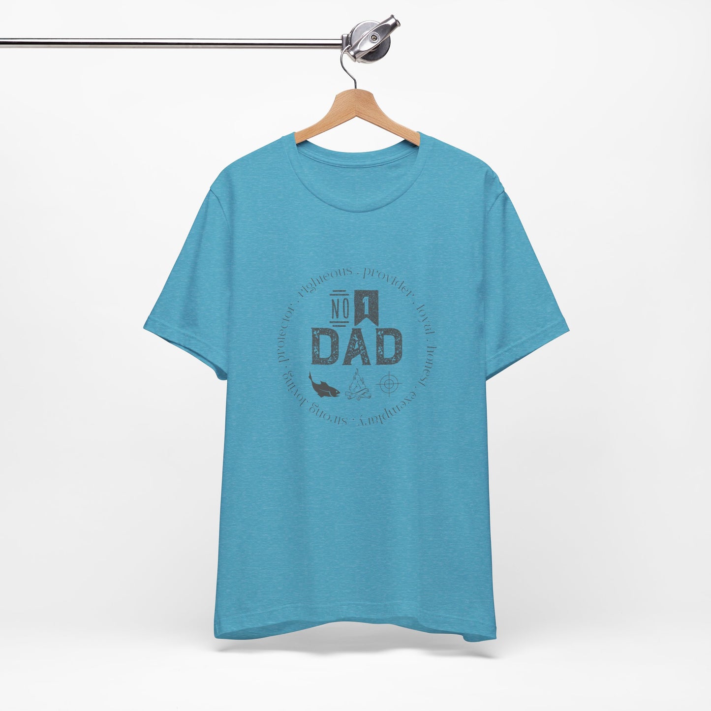 #1 dad Unisex Jersey Short Sleeve Tee