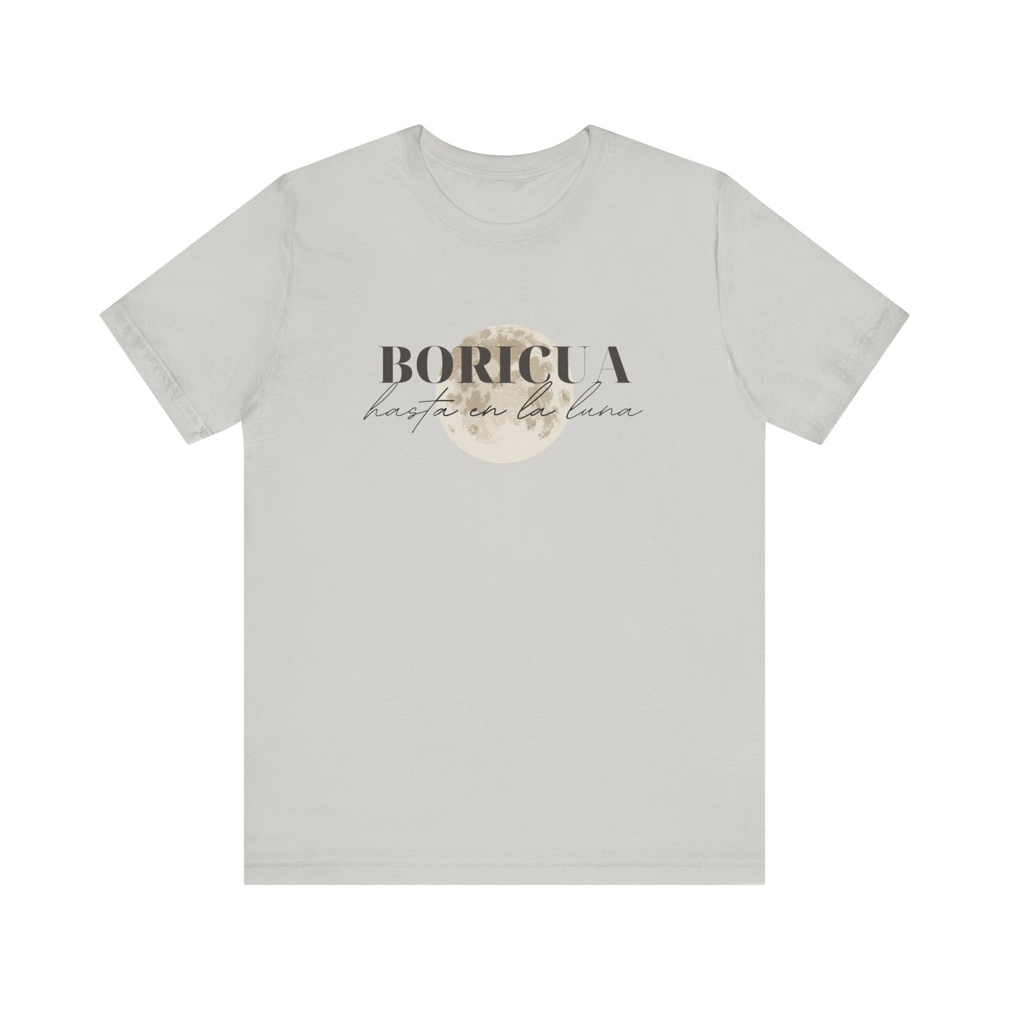 Boricua hasta en la luna Unisex Jersey Short Sleeve Tee