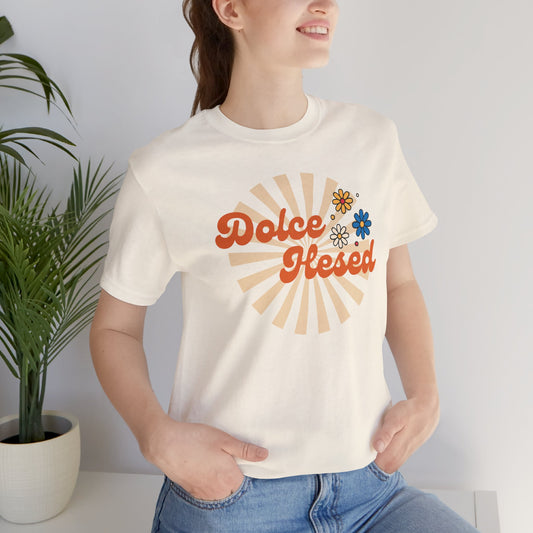 Retro Dolce Hesed Unisex Jersey Short Sleeve Tee