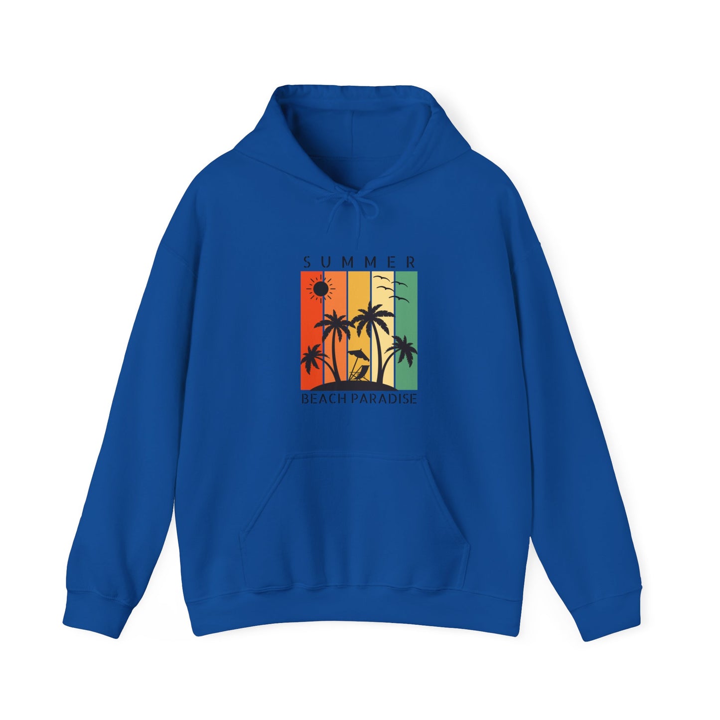 Summer Beach Paradise Unisex Hooded Sweatshirt