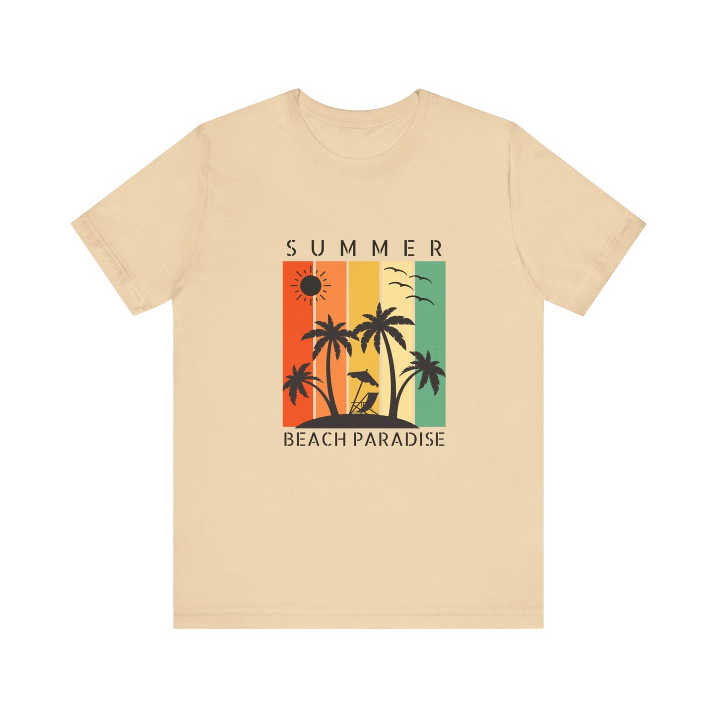 Summer beach paradise Unisex Jersey Short Sleeve Tee