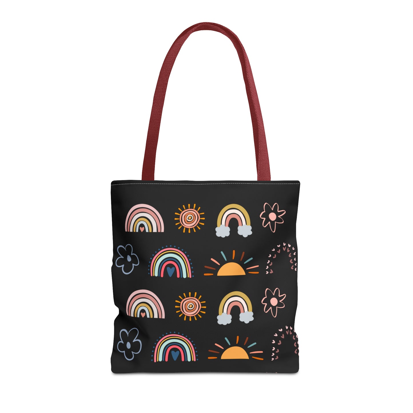 Rainbow, Sun and Flower Tote Bag