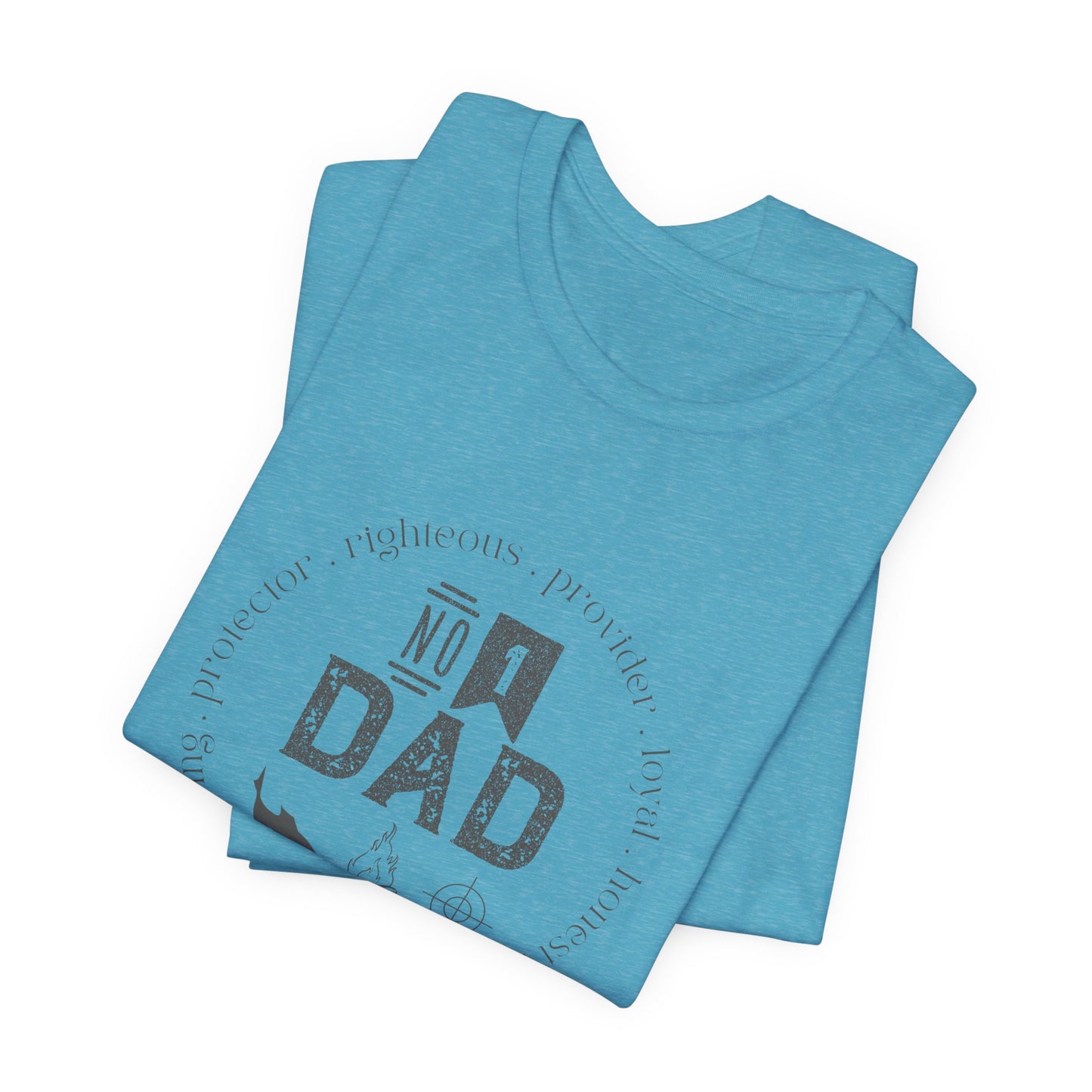 #1 dad Unisex Jersey Short Sleeve Tee