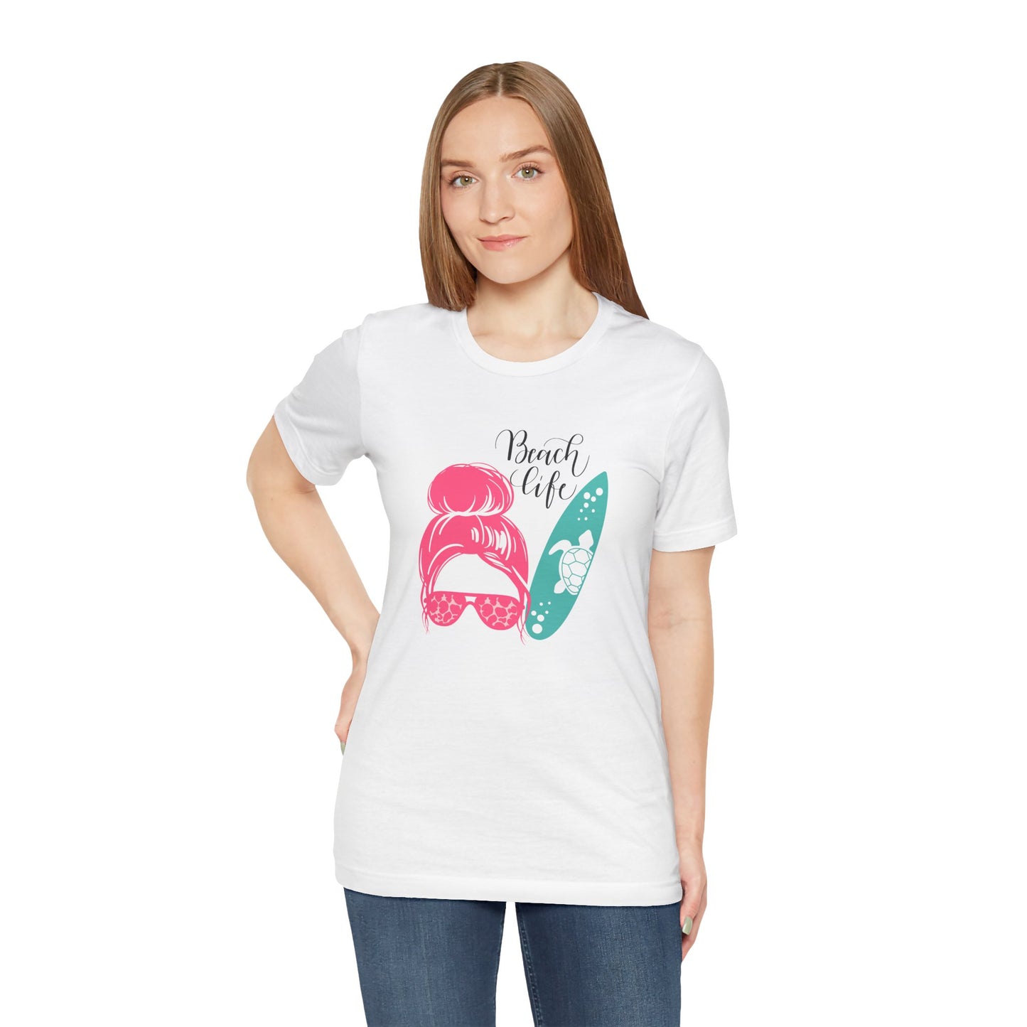 Beach life girl Unisex Jersey Short Sleeve Tee