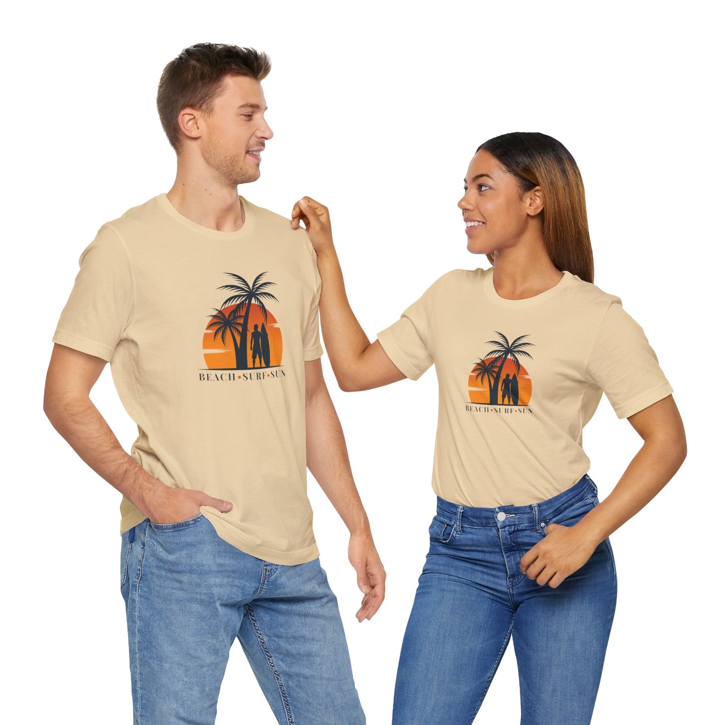 Beach, Surf, Sun Unisex Jersey Short Sleeve Tee