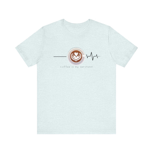 Coffee is my serotonin Unisex Jersey Short Sleeve Tee