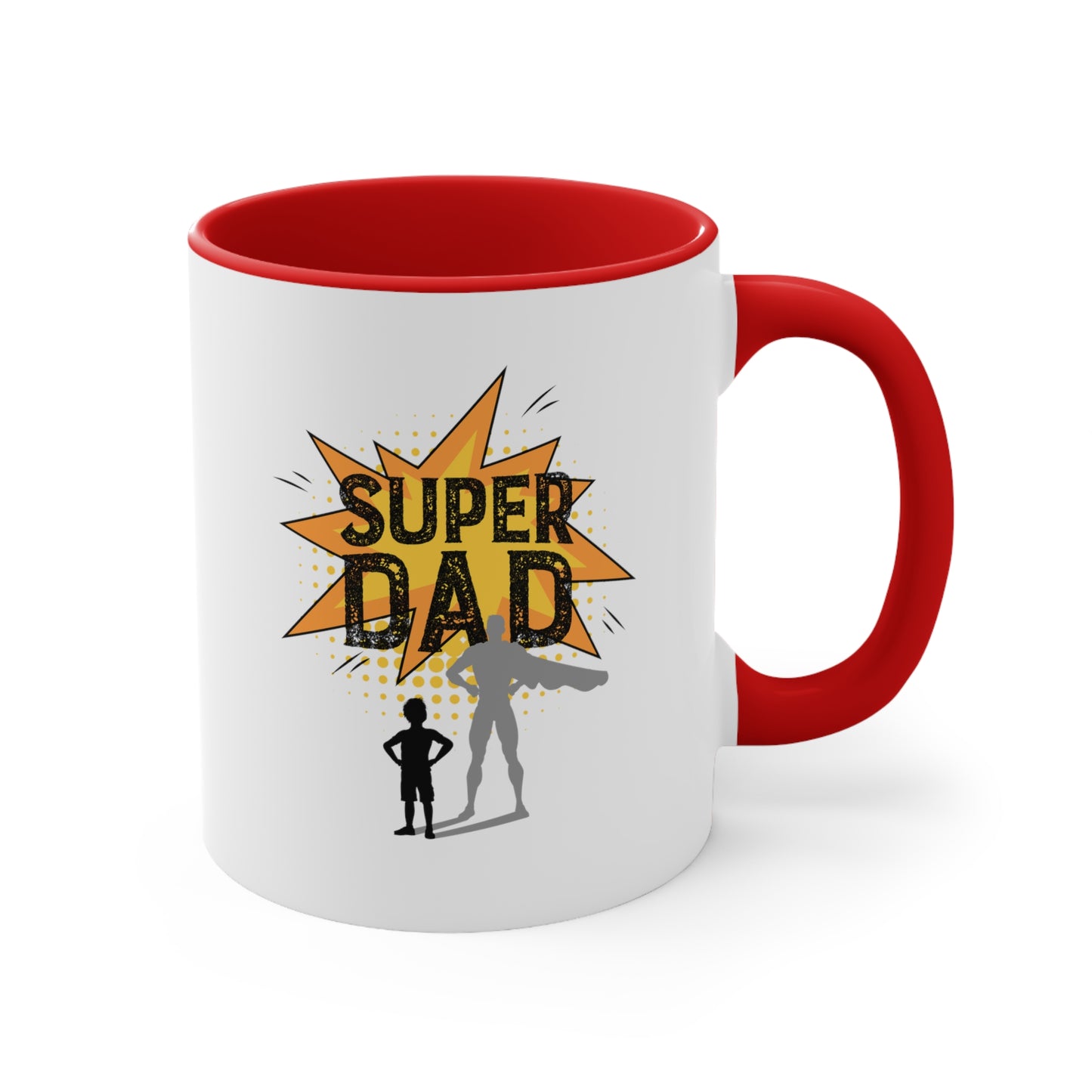 Super Dad Accent Coffee Mug, 11oz