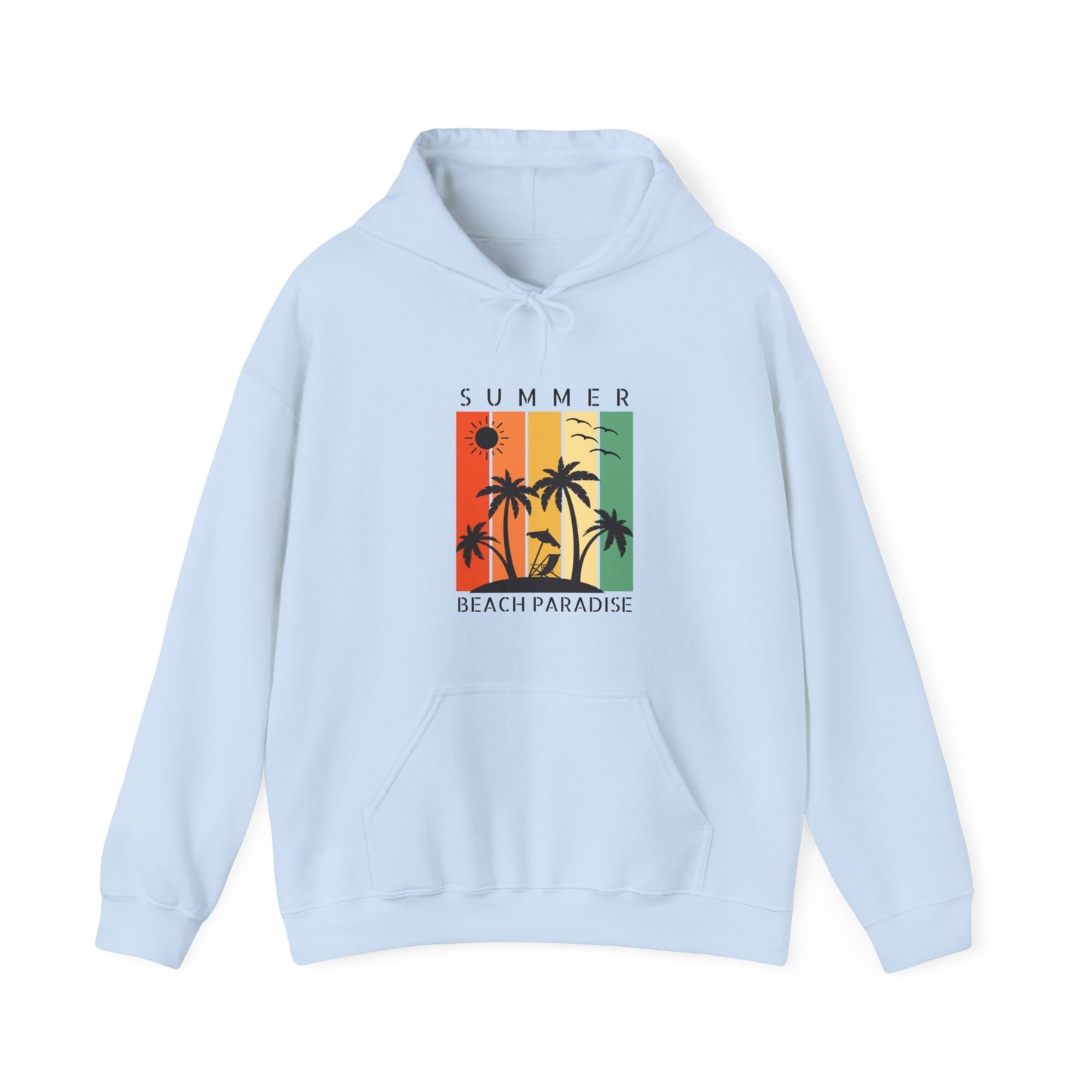 Summer Beach Paradise Unisex Hooded Sweatshirt