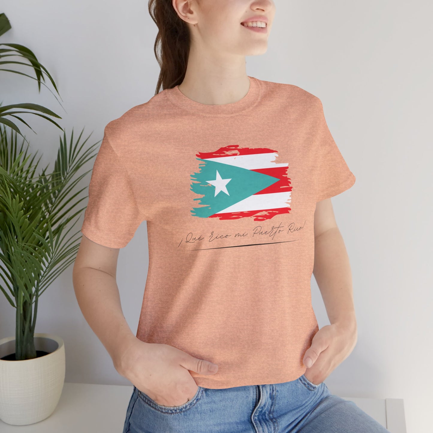 Que rico es mi Puerto Rico Unisex Jersey Short Sleeve Tee