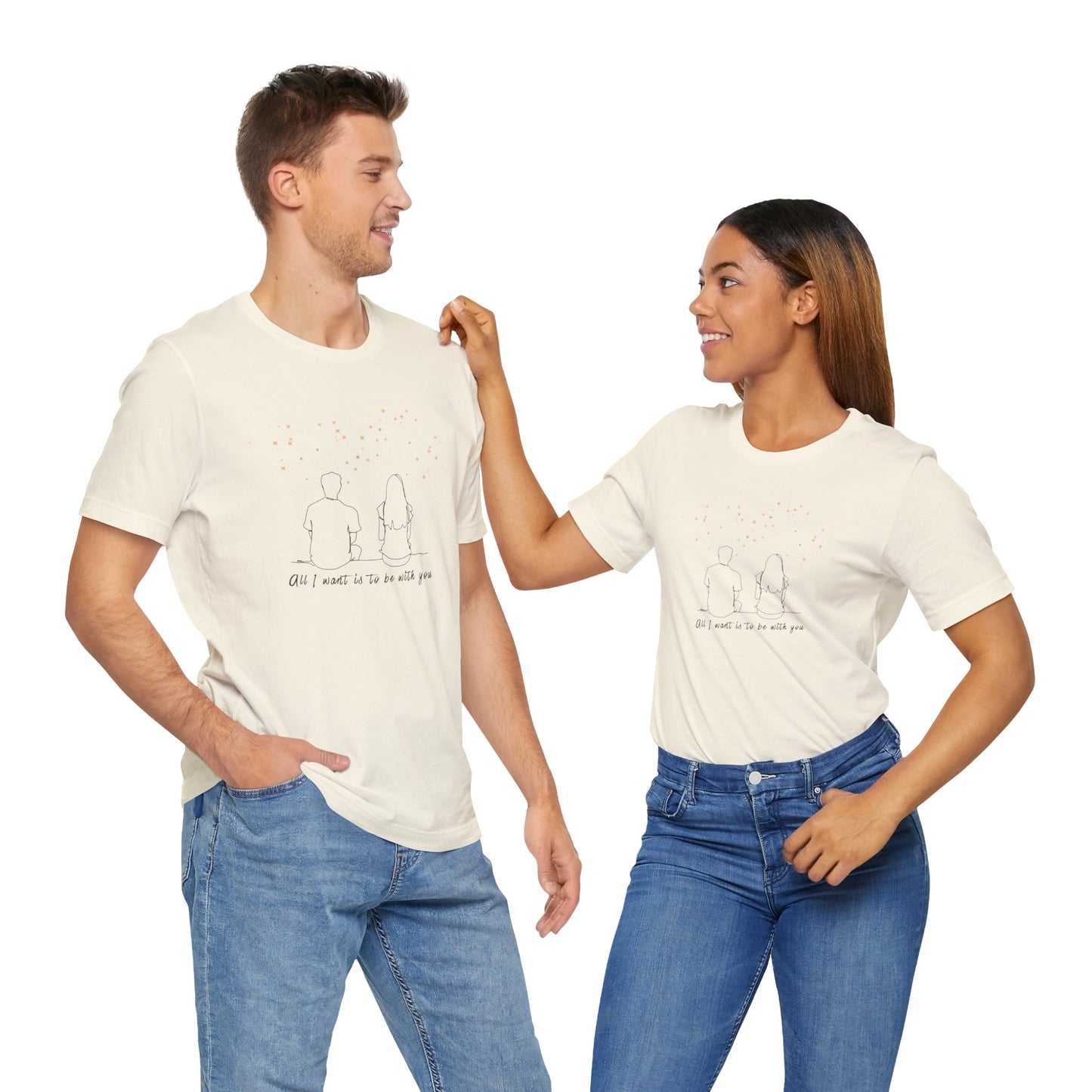 Be with you Unisex Jersey Short Sleeve Tee