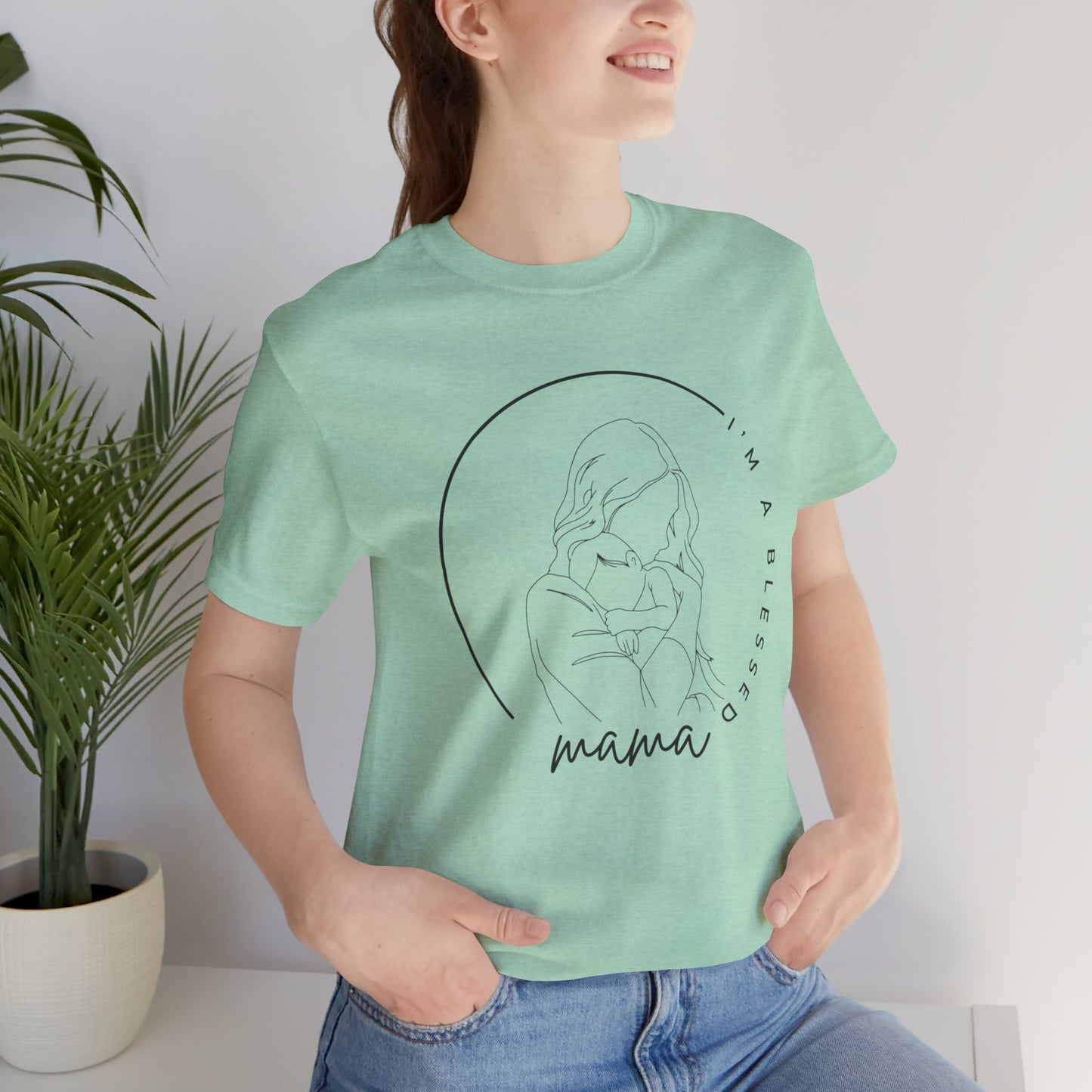 I'm a blessed mama Unisex Jersey Short Sleeve Tee