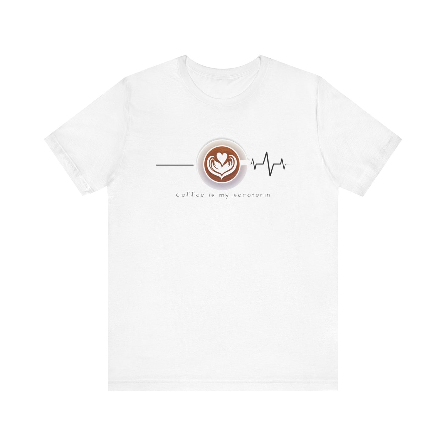 Coffee is my serotonin Unisex Jersey Short Sleeve Tee