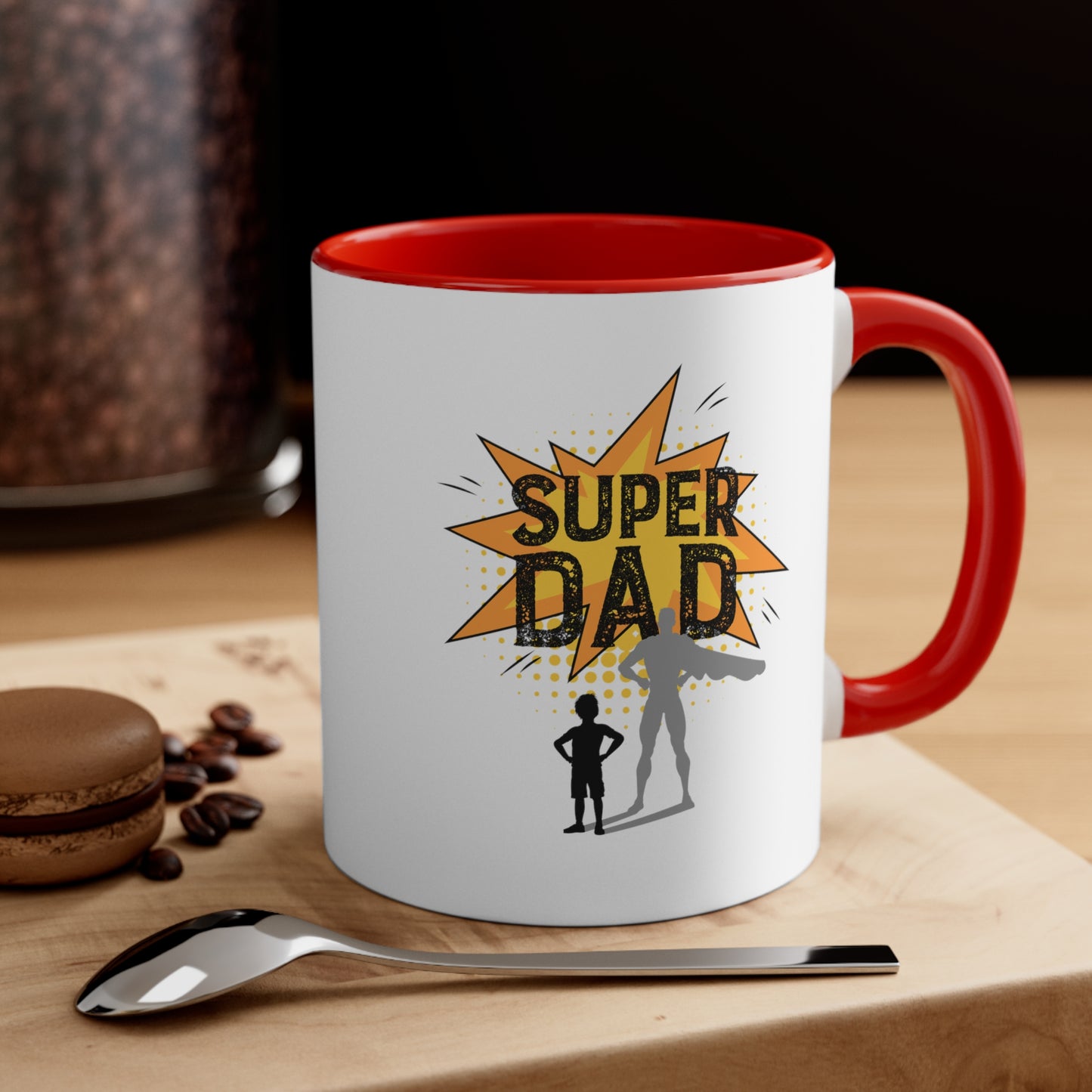 Super Dad Accent Coffee Mug, 11oz