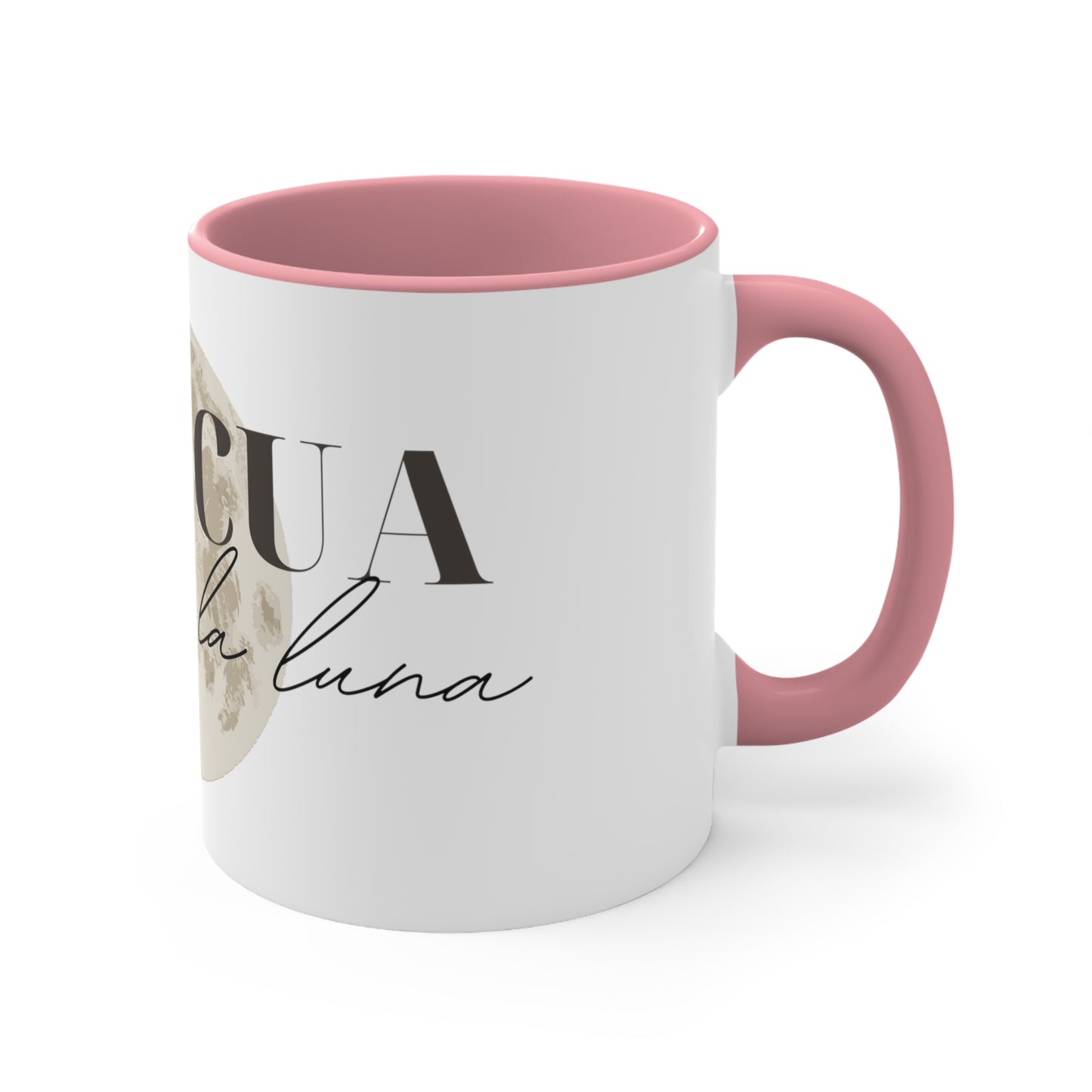 Boricua hasta en la luna Accent Coffee Mug, 11oz