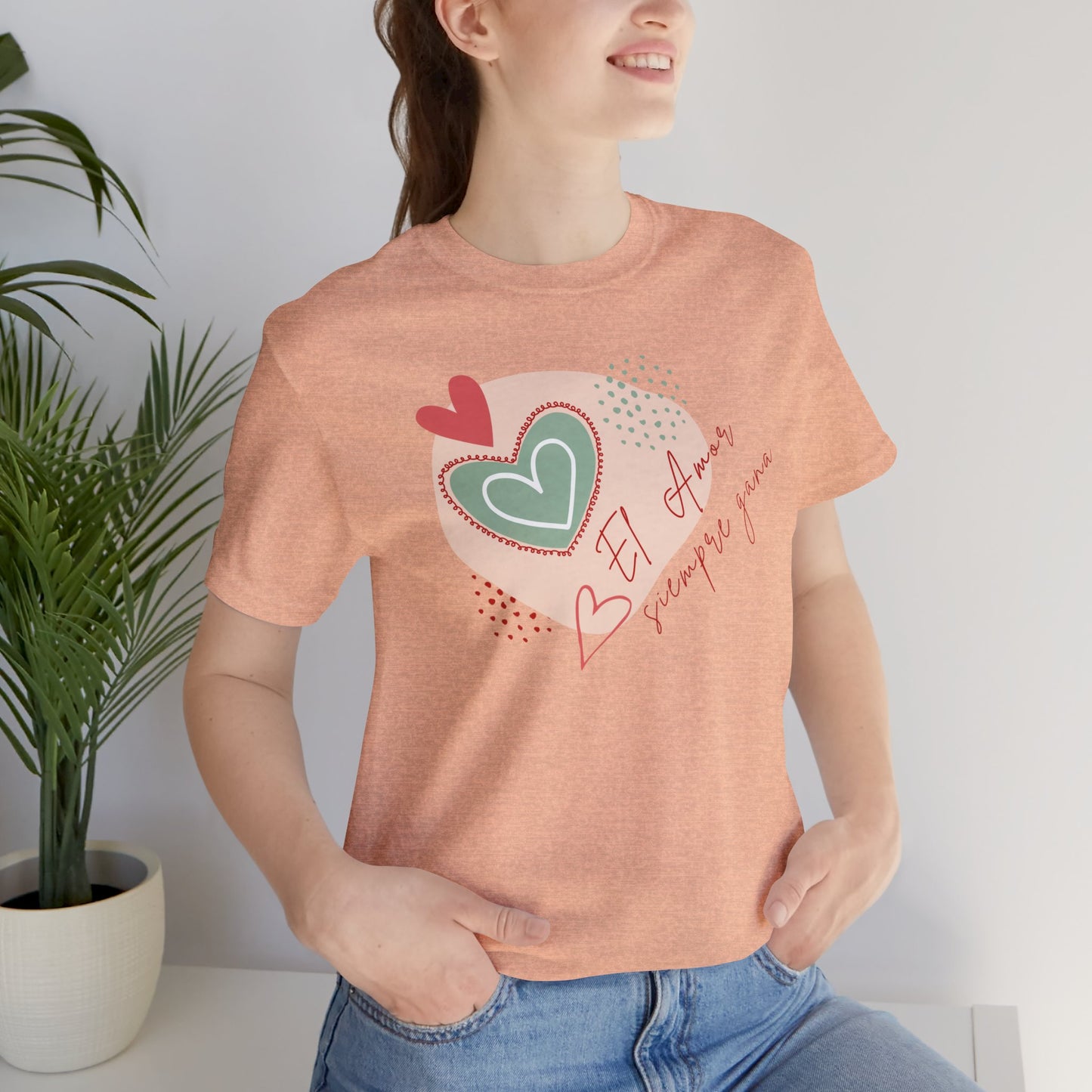 El amor siempre gana Unisex Jersey Short Sleeve Tee