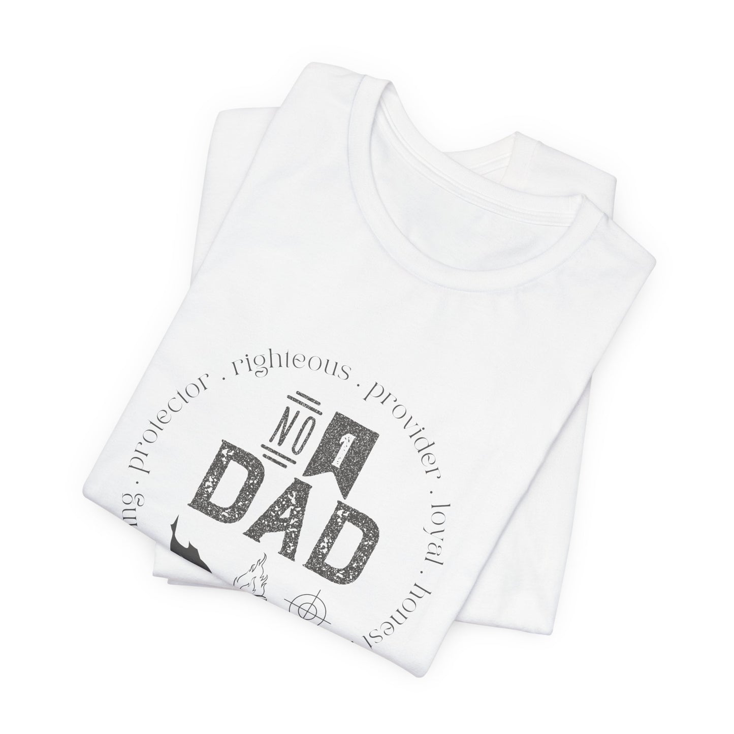 #1 dad Unisex Jersey Short Sleeve Tee