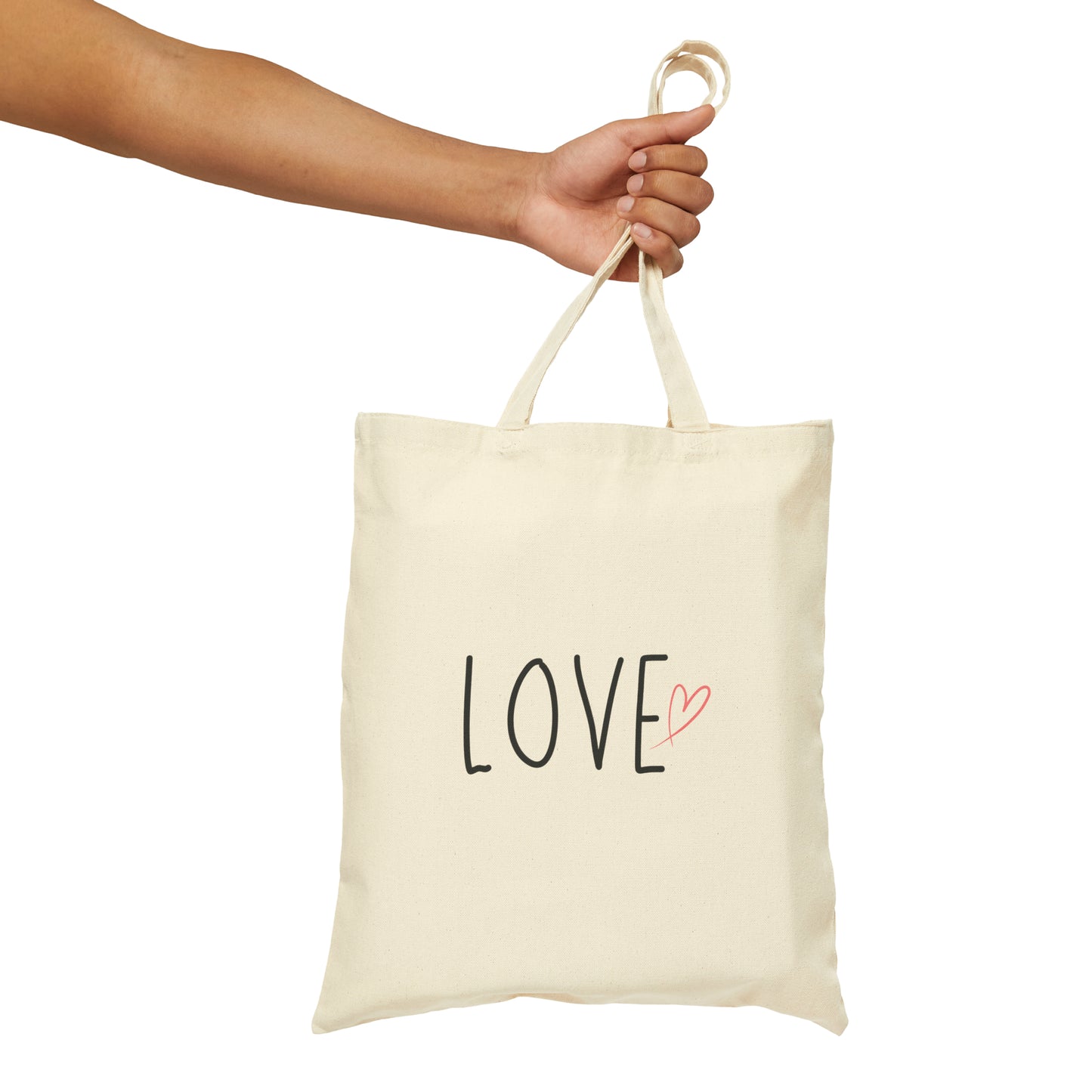 Love Cotton Canvas Tote Bag