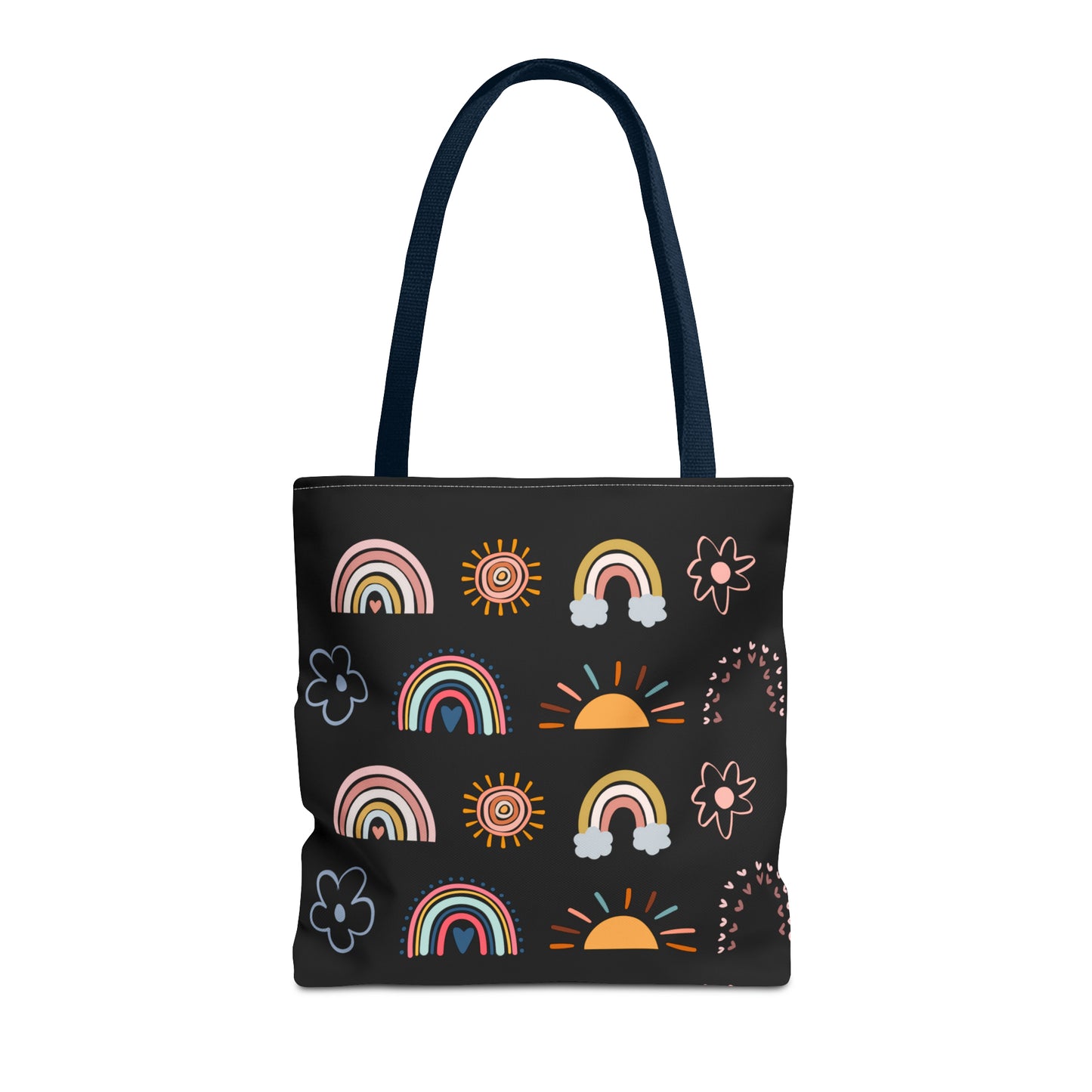 Rainbow, Sun and Flower Tote Bag