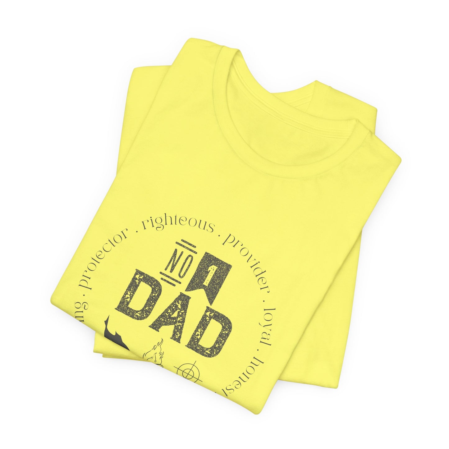 #1 dad Unisex Jersey Short Sleeve Tee