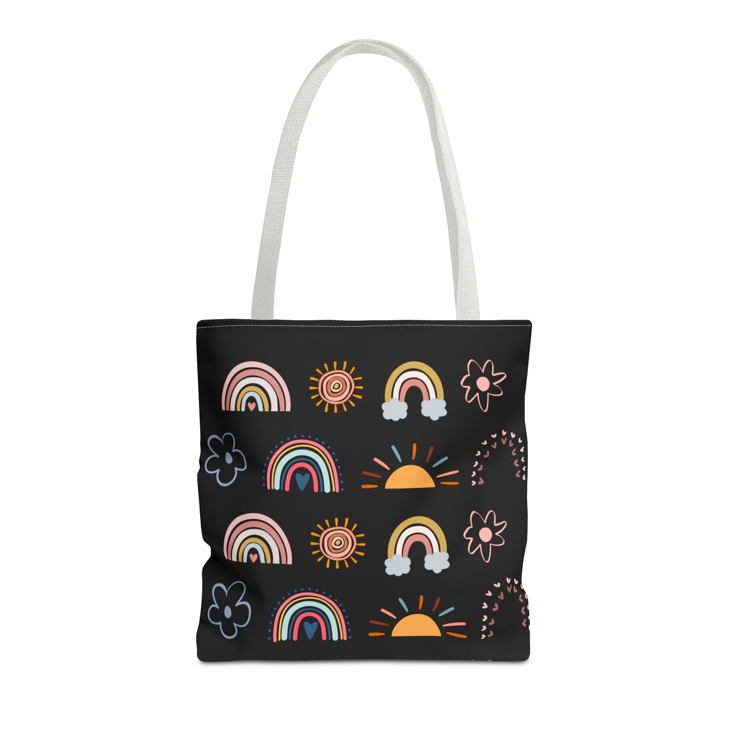 Rainbow, Sun and Flower Tote Bag