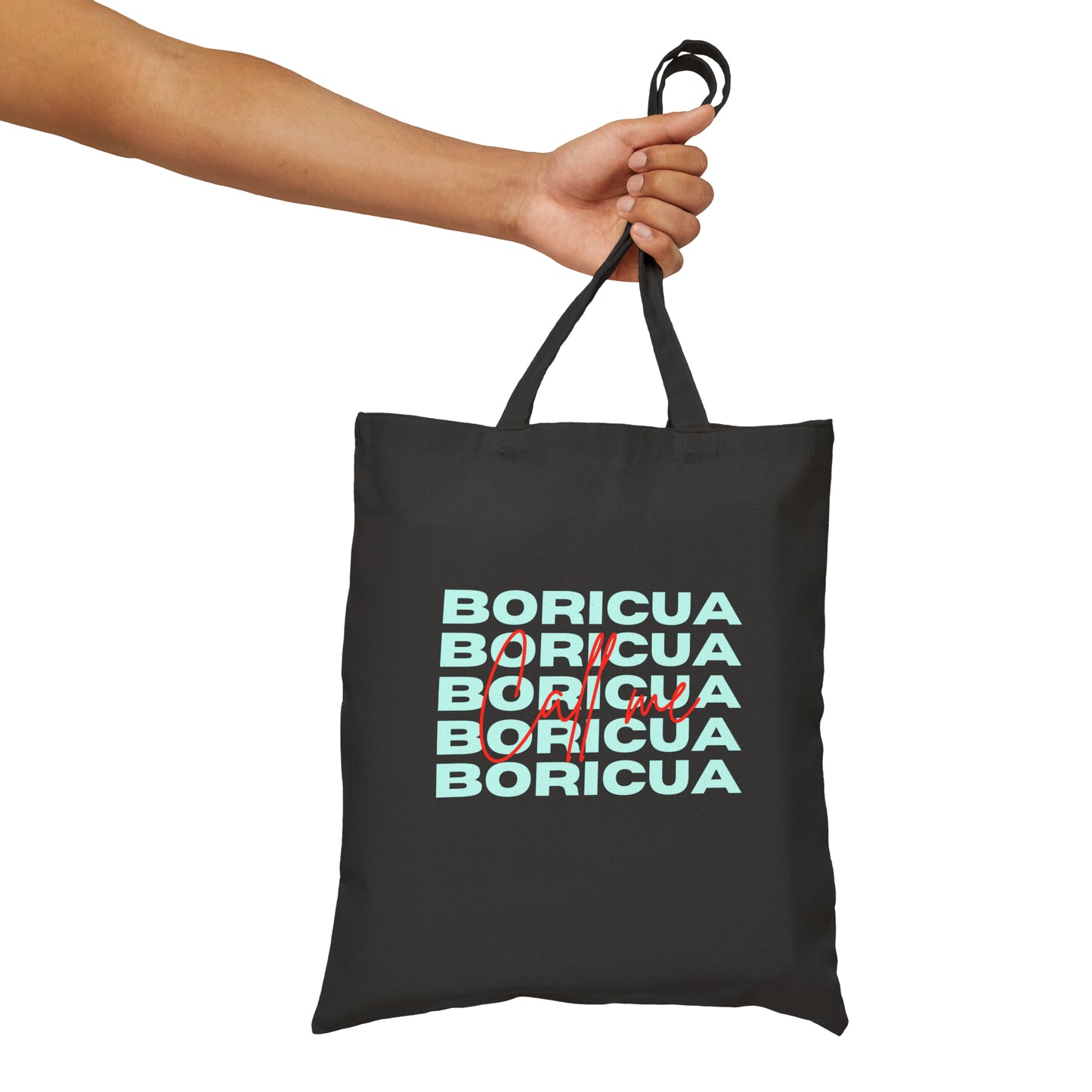 Call me Boricua Cotton Canvas Tote Bag