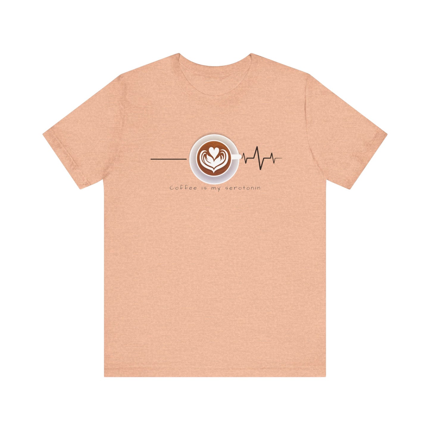 Coffee is my serotonin Unisex Jersey Short Sleeve Tee