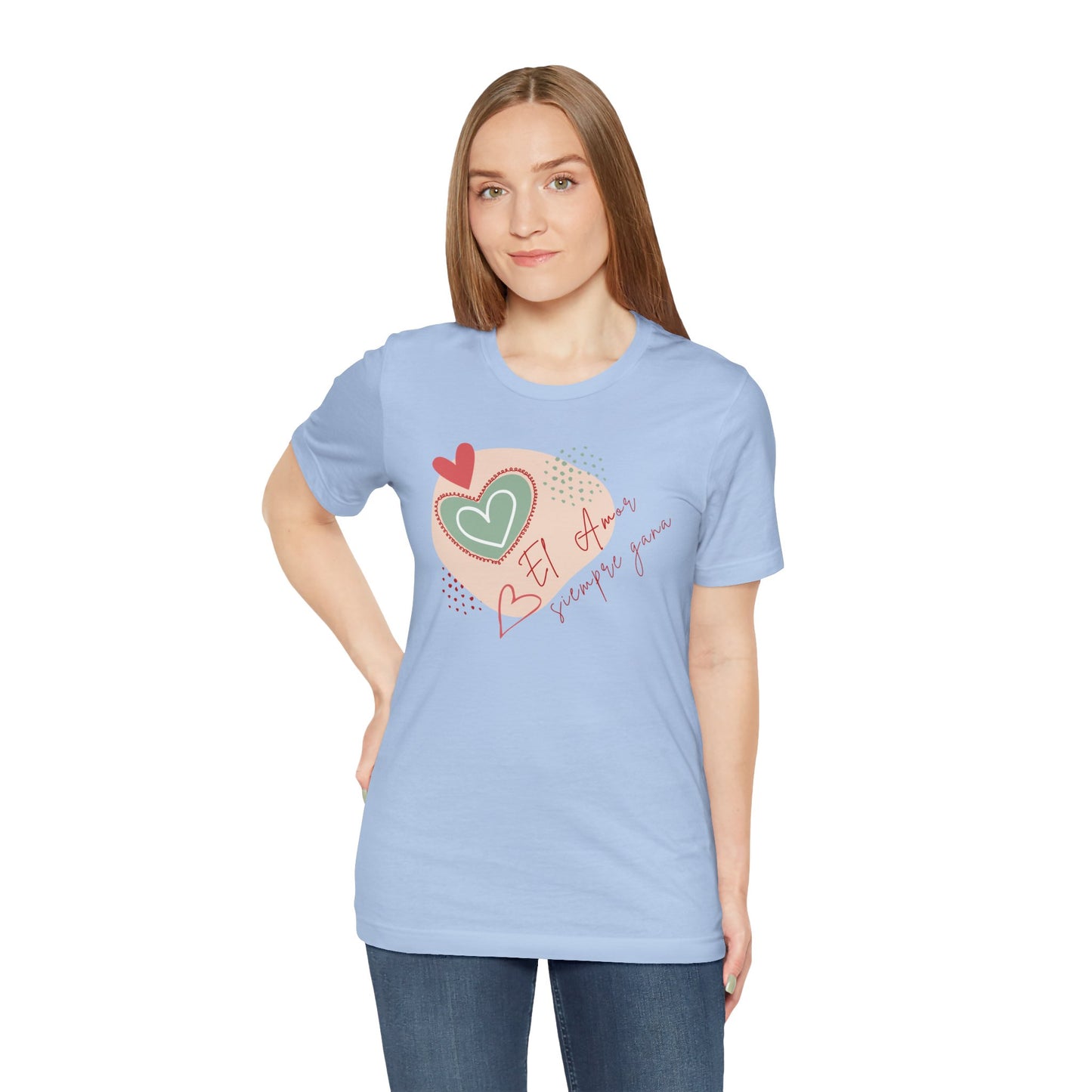 El amor siempre gana Unisex Jersey Short Sleeve Tee