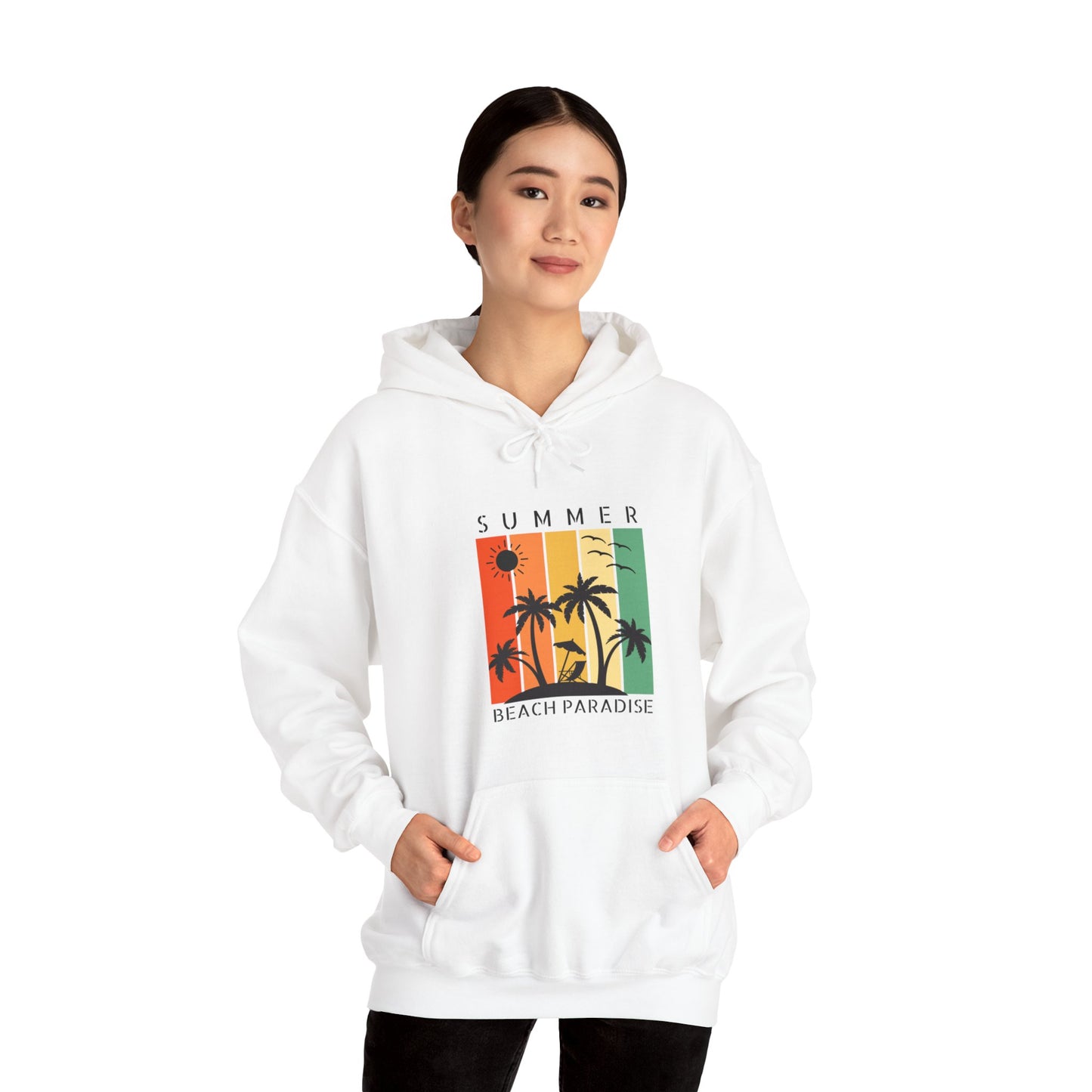 Summer Beach Paradise Unisex Hooded Sweatshirt