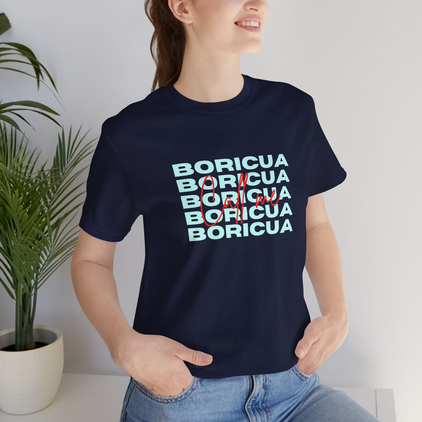 Call me Boricua Unisex Jersey Short Sleeve Tee