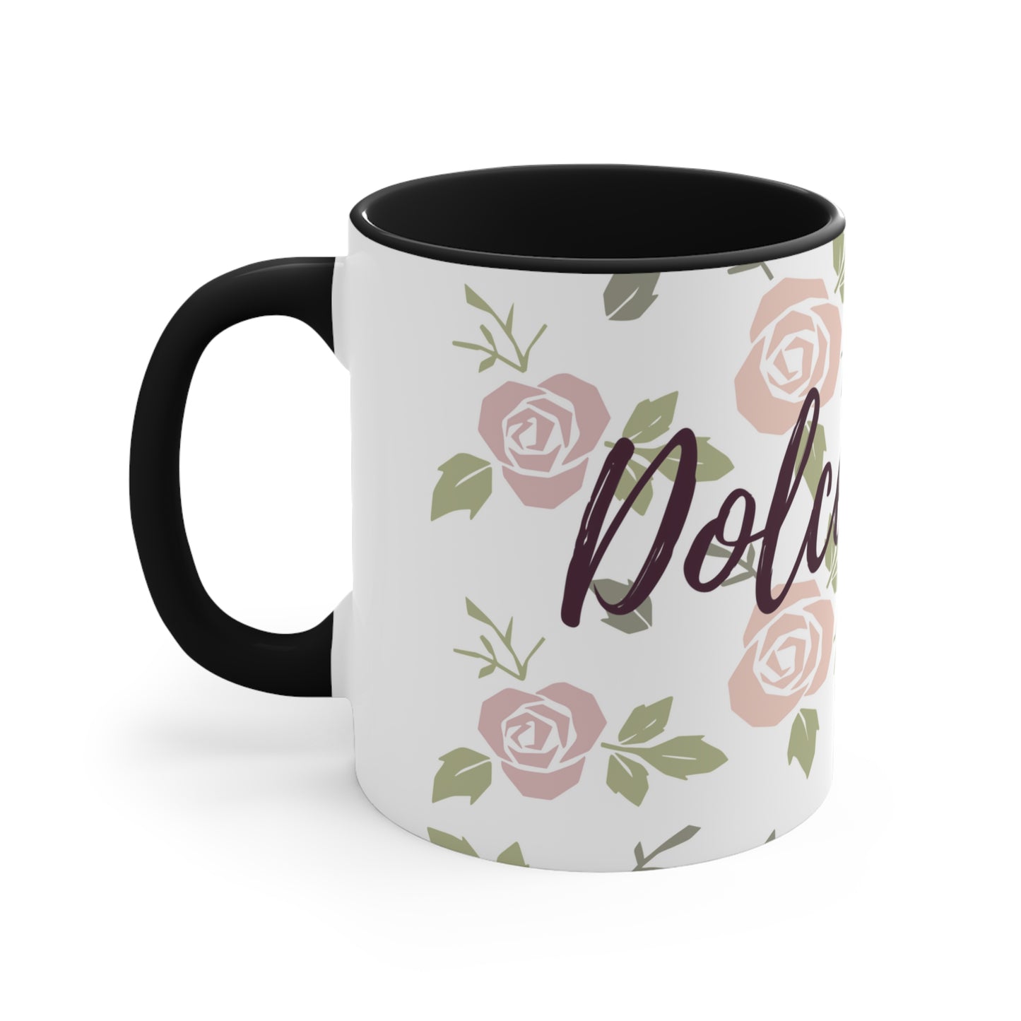 Dolce Hesed Purple Accent Coffee Mug, 11oz